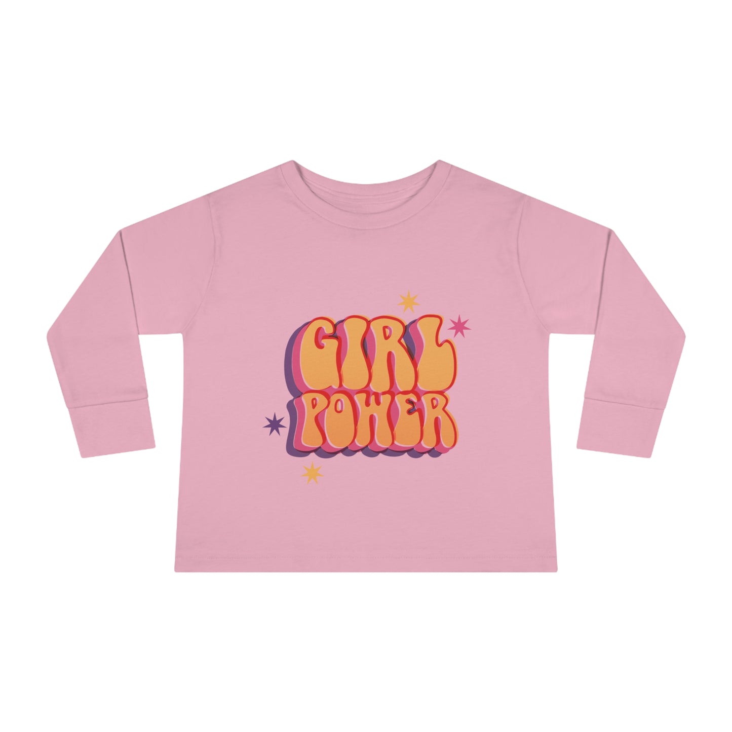 Baby Girl Long Sleeve Tee with caption - Girl Power