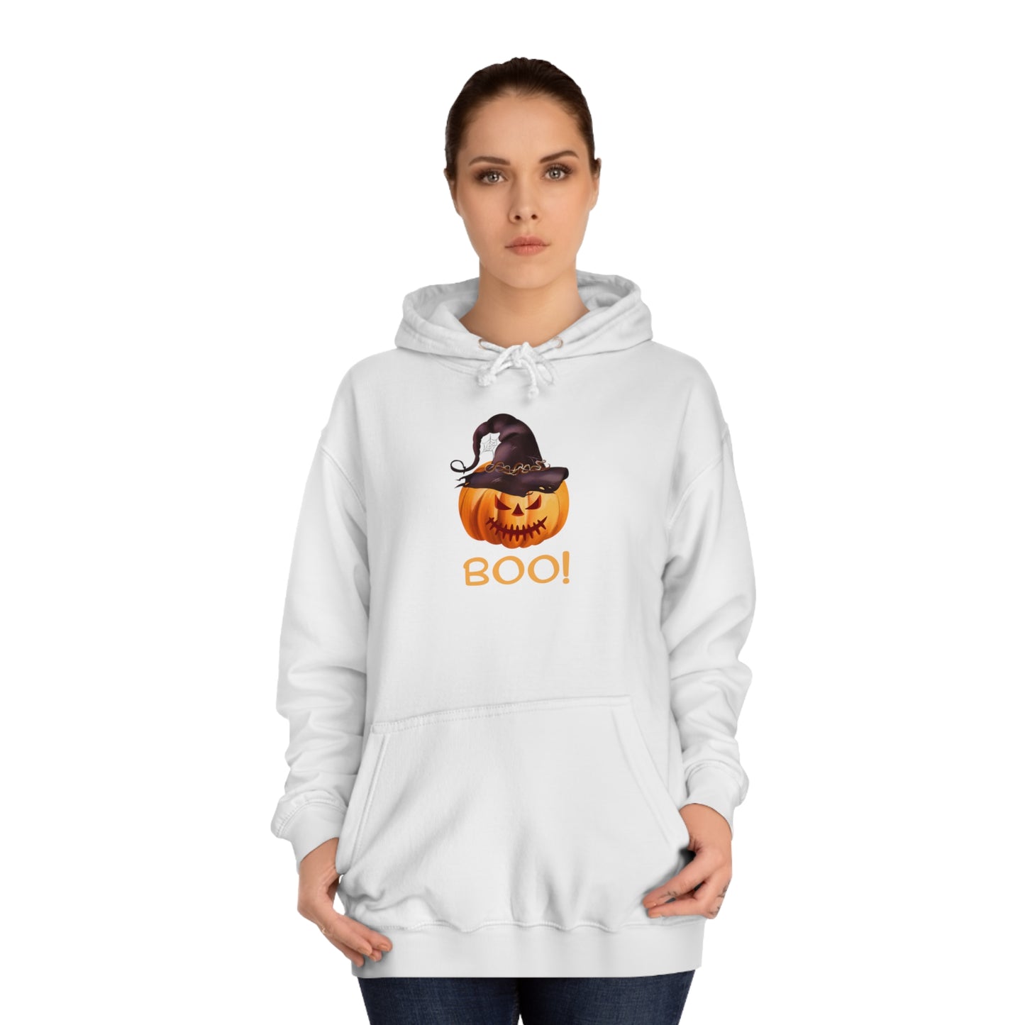 Mama Hoodie with pumpkin face and BOO captioned