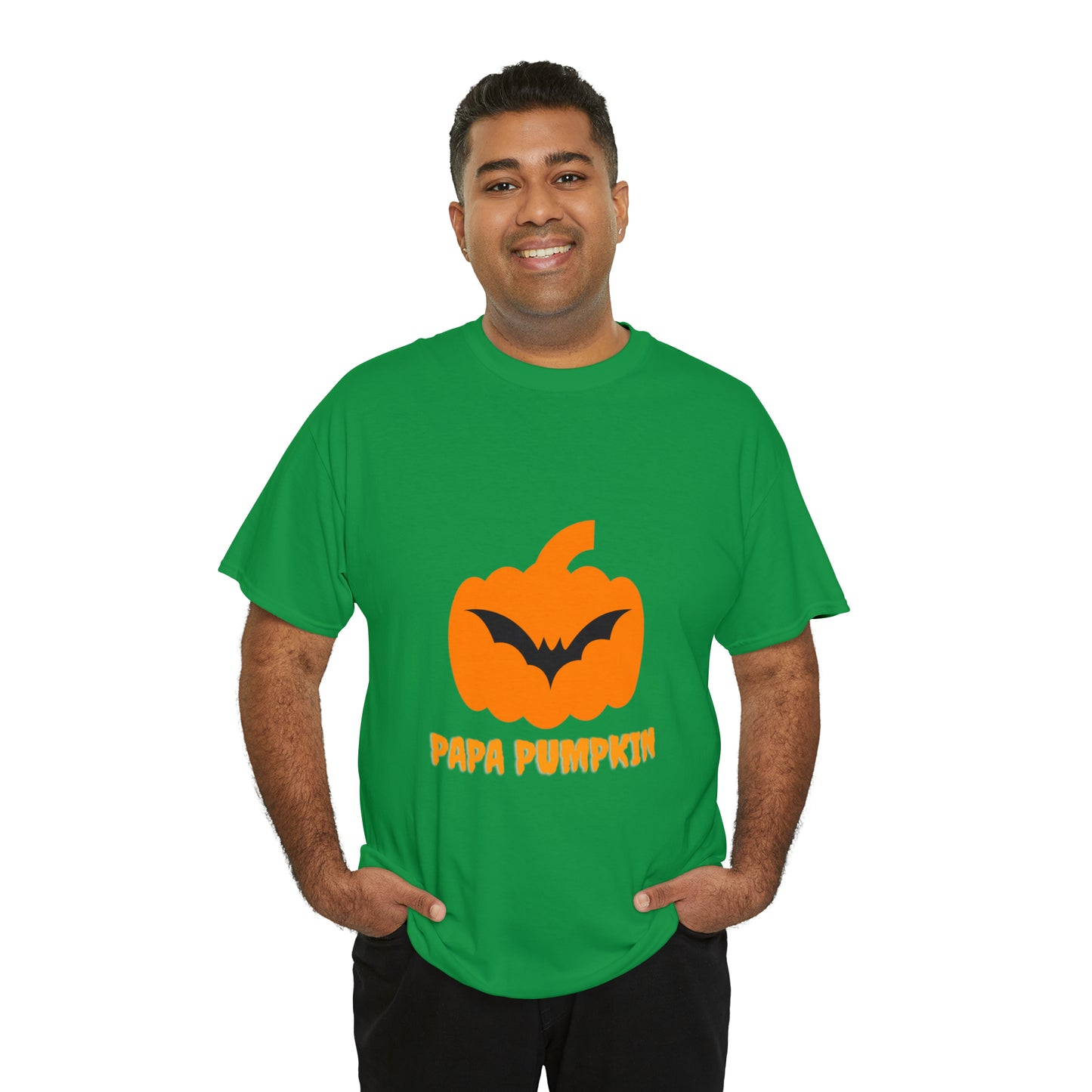 Halloween Pumpkin Heavy Cotton Tee for Dad