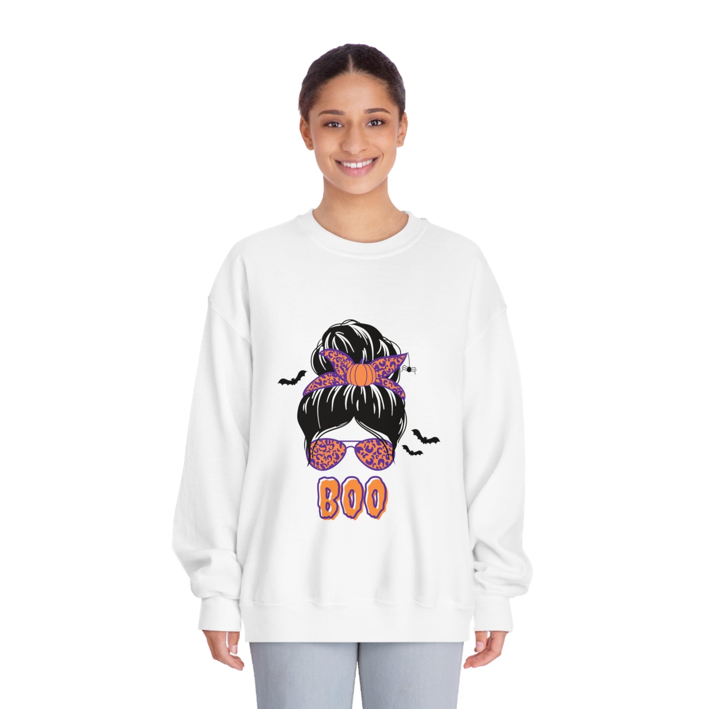 Halloween BOO Crewneck Sweatshirt for Moms