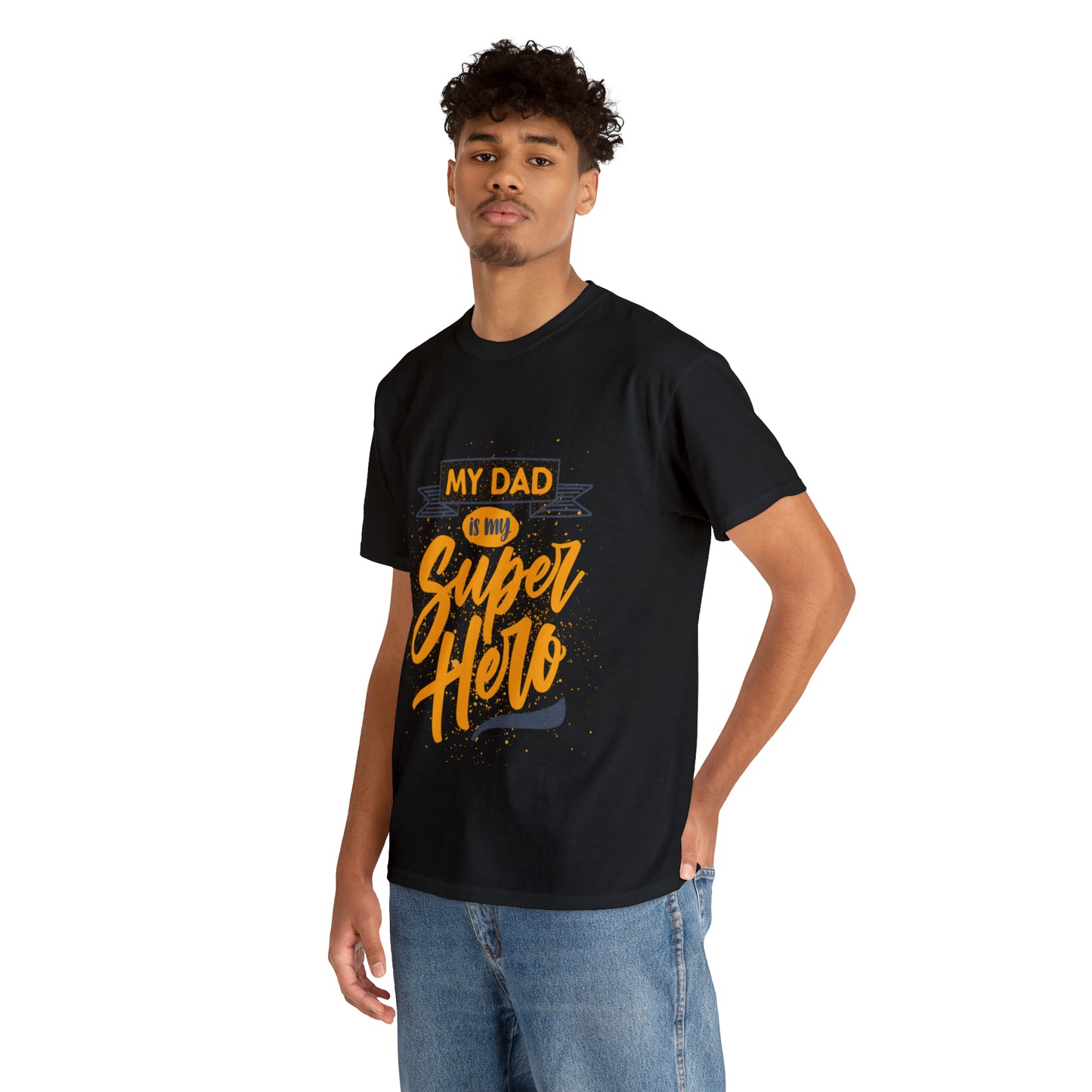 My Dad is my Superhero Heavy Cotton Tee