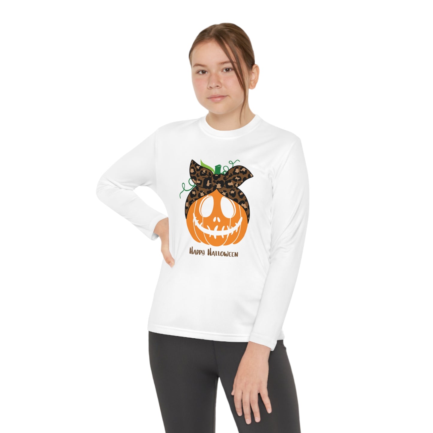 Halloween Pumpkin Long Sleeve Competitor Tee