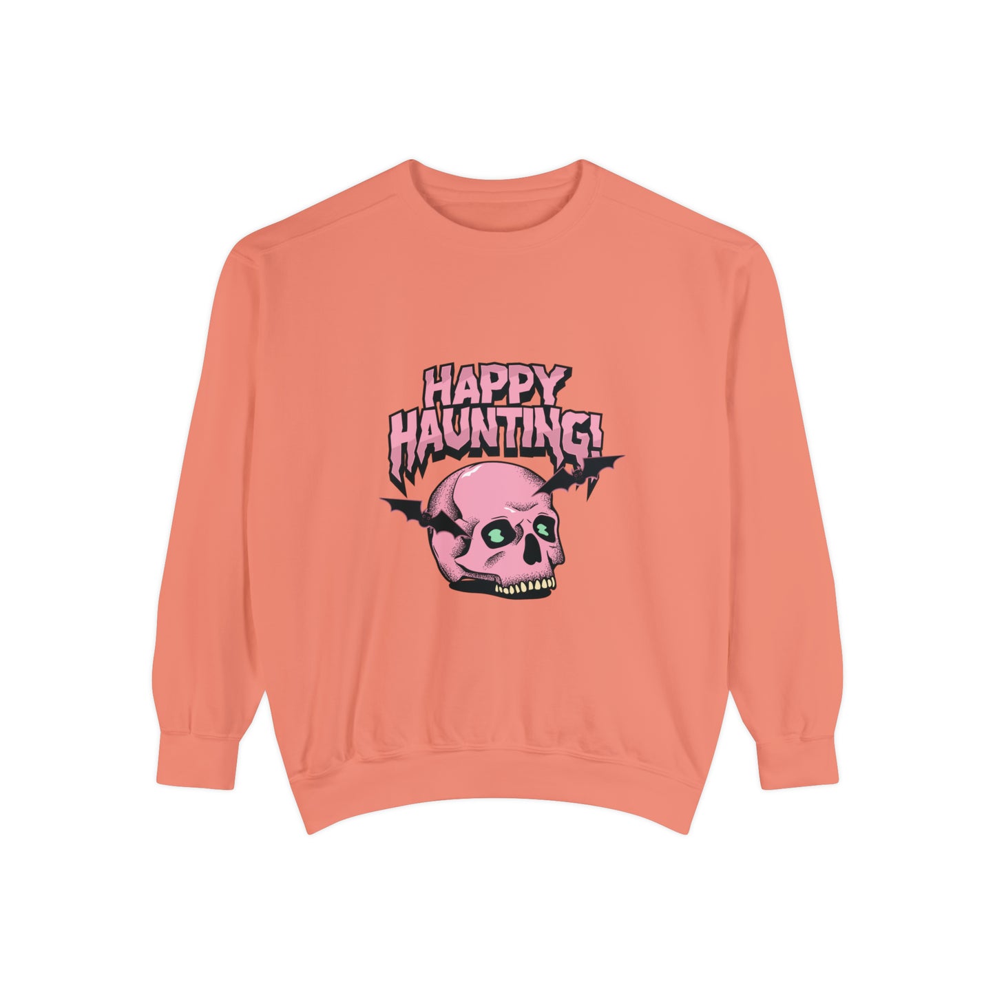 Sweatshirt for dads with caption "Happy Haunting"