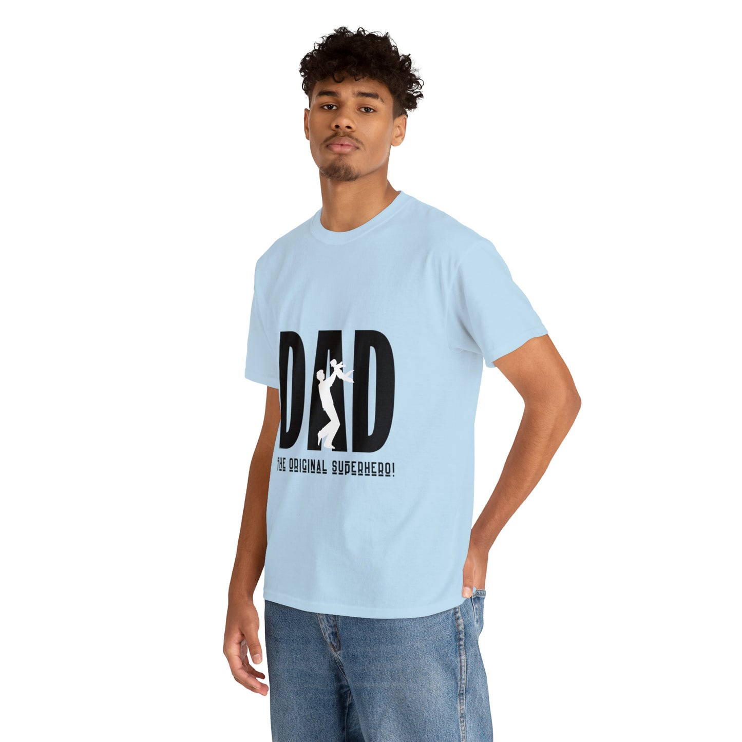 DAD- The Original Super Hero, Heavy Cotton Tee