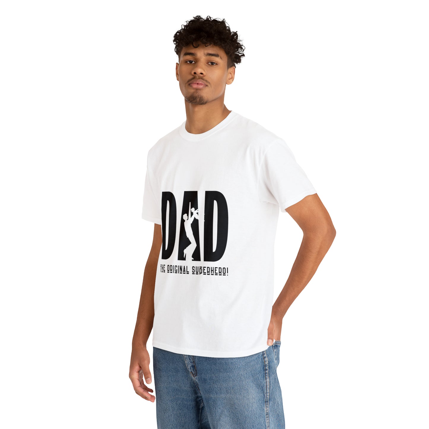 DAD- The Original Super Hero, Heavy Cotton Tee