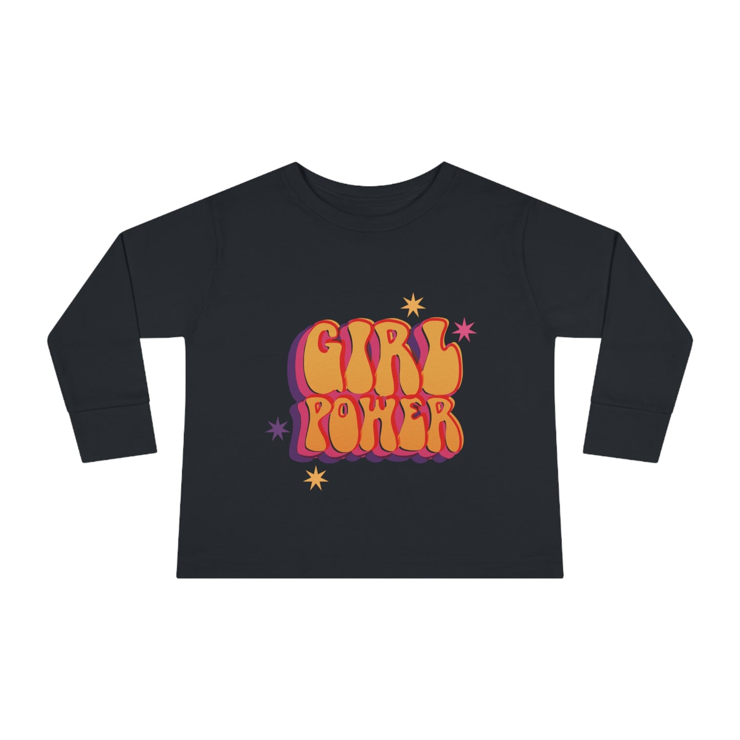 Baby Girl Long Sleeve Tee with caption - Girl Power