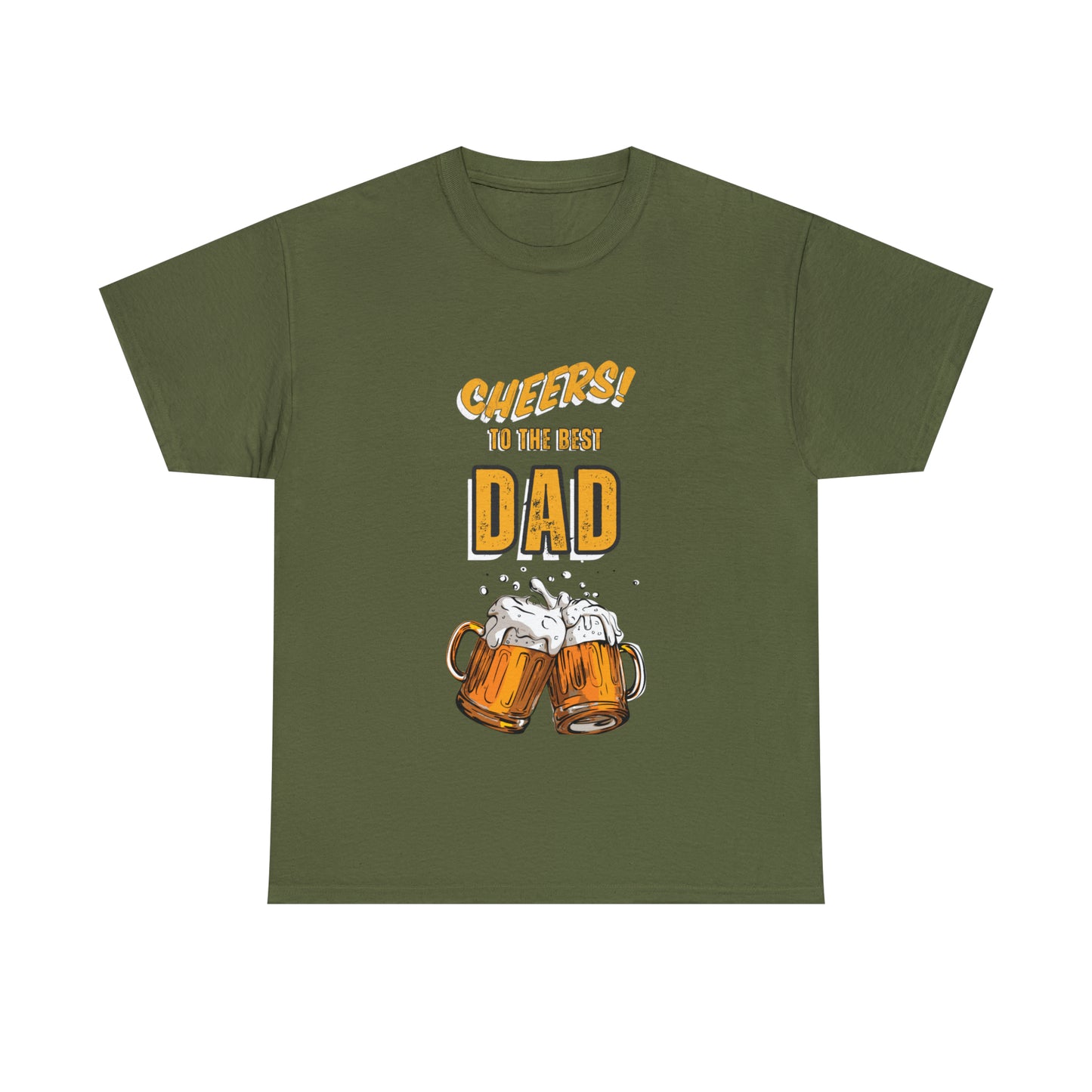 Cheers to the Best Dad Heavy Cotton Tee