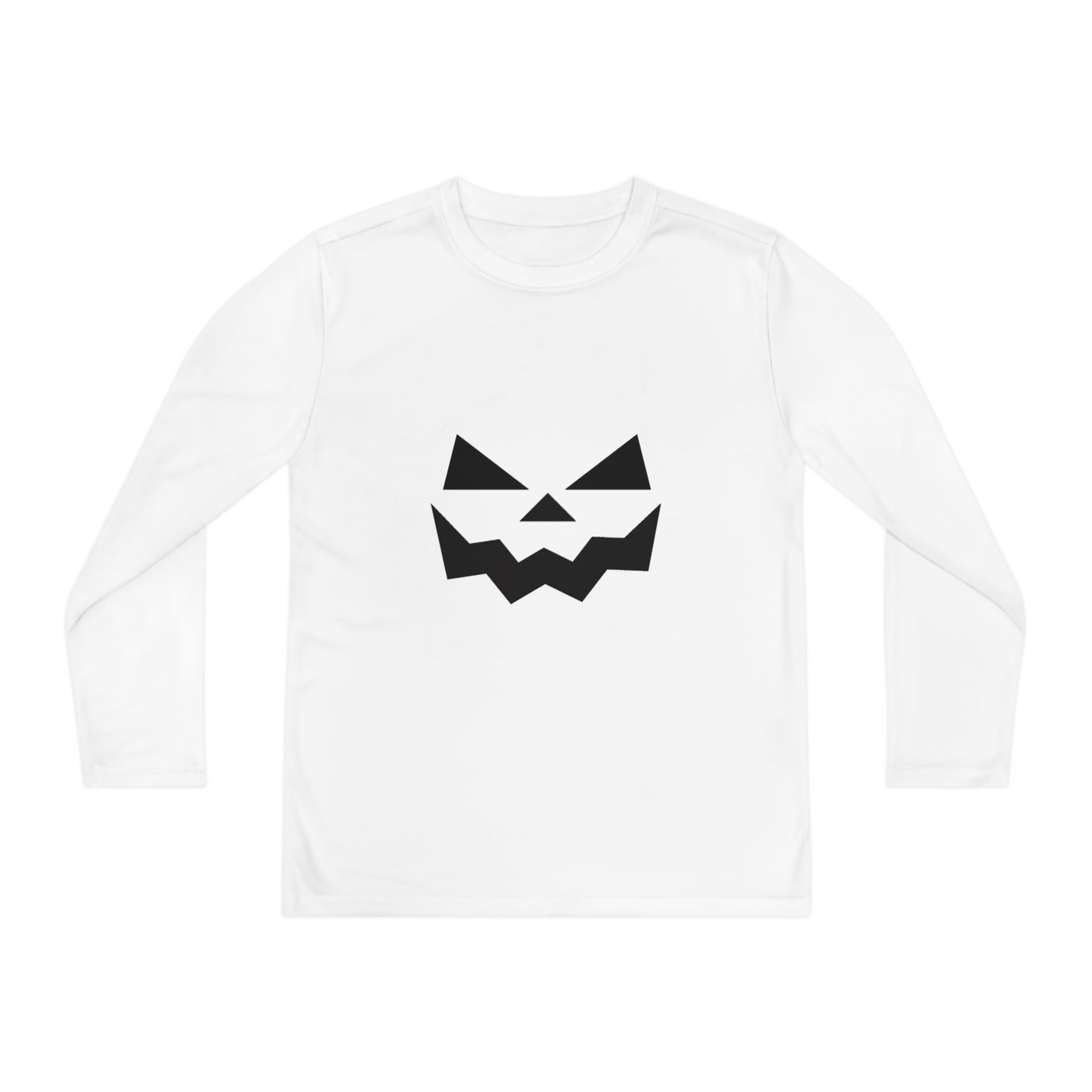 Youth Long Sleeve Competitor Tee with Pumpkin Face