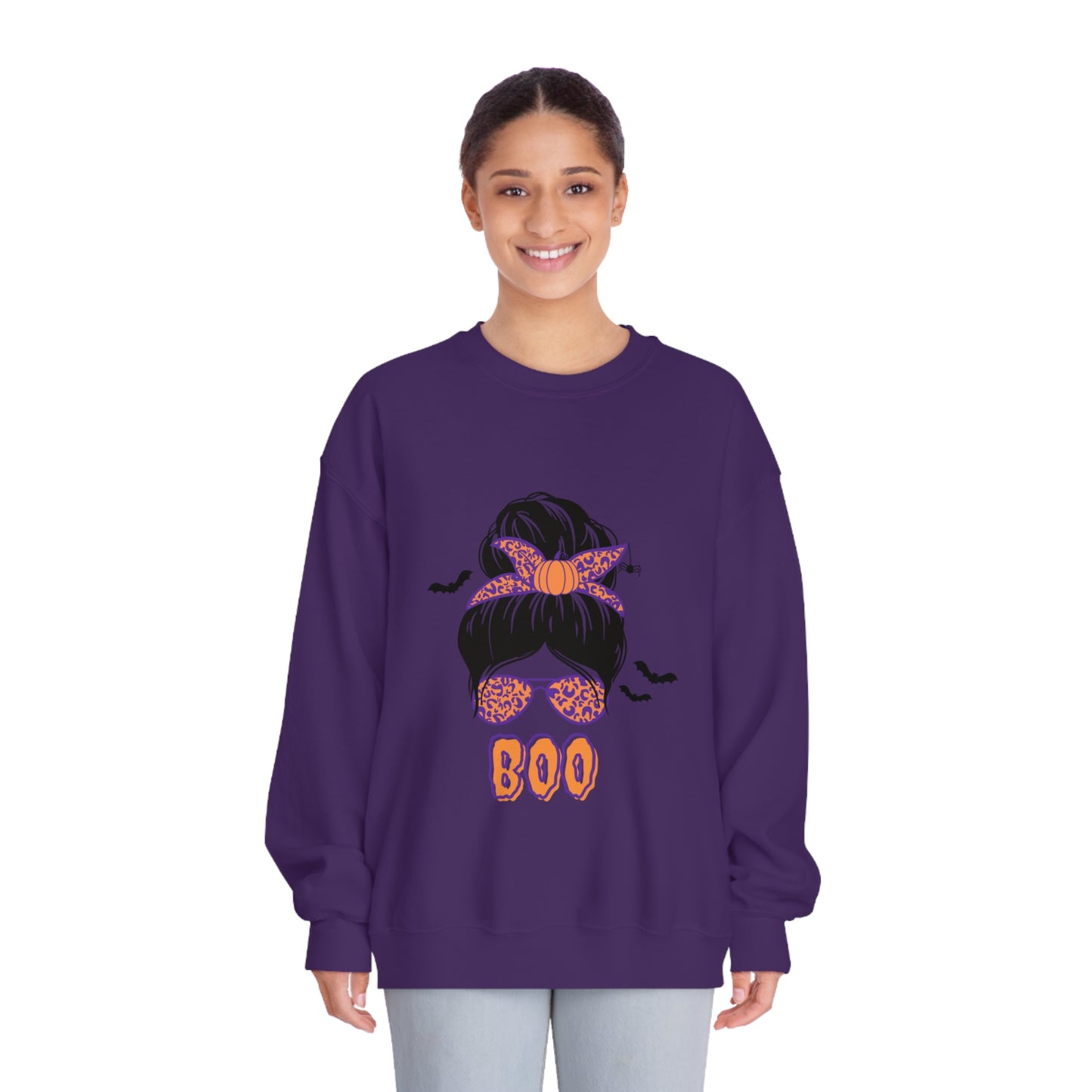 Halloween BOO Crewneck Sweatshirt for Moms