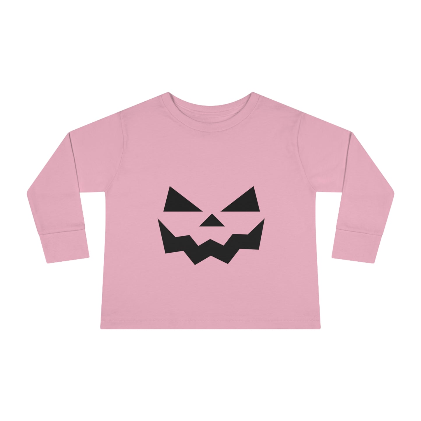 Halloween Pumpkin Faced Long Sleeve Tee for Toddlers