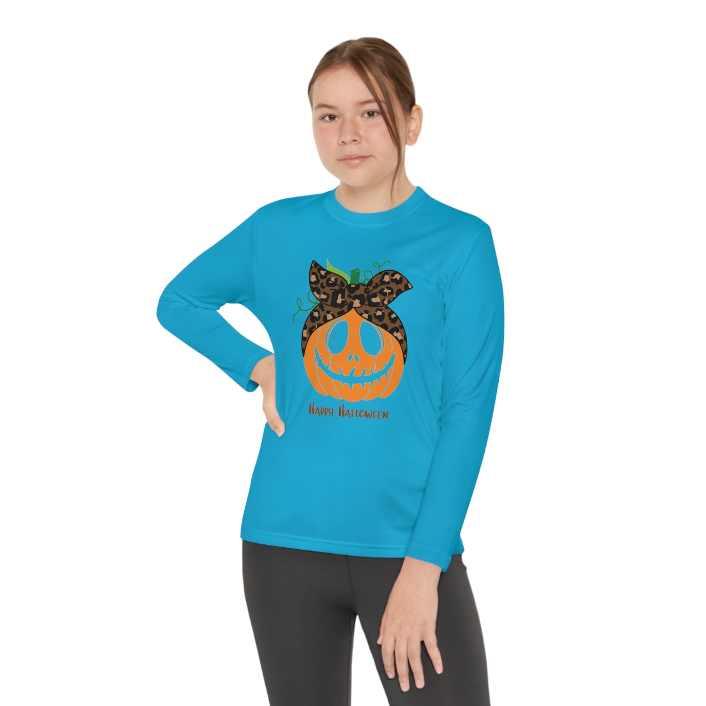 Halloween Pumpkin Long Sleeve Competitor Tee