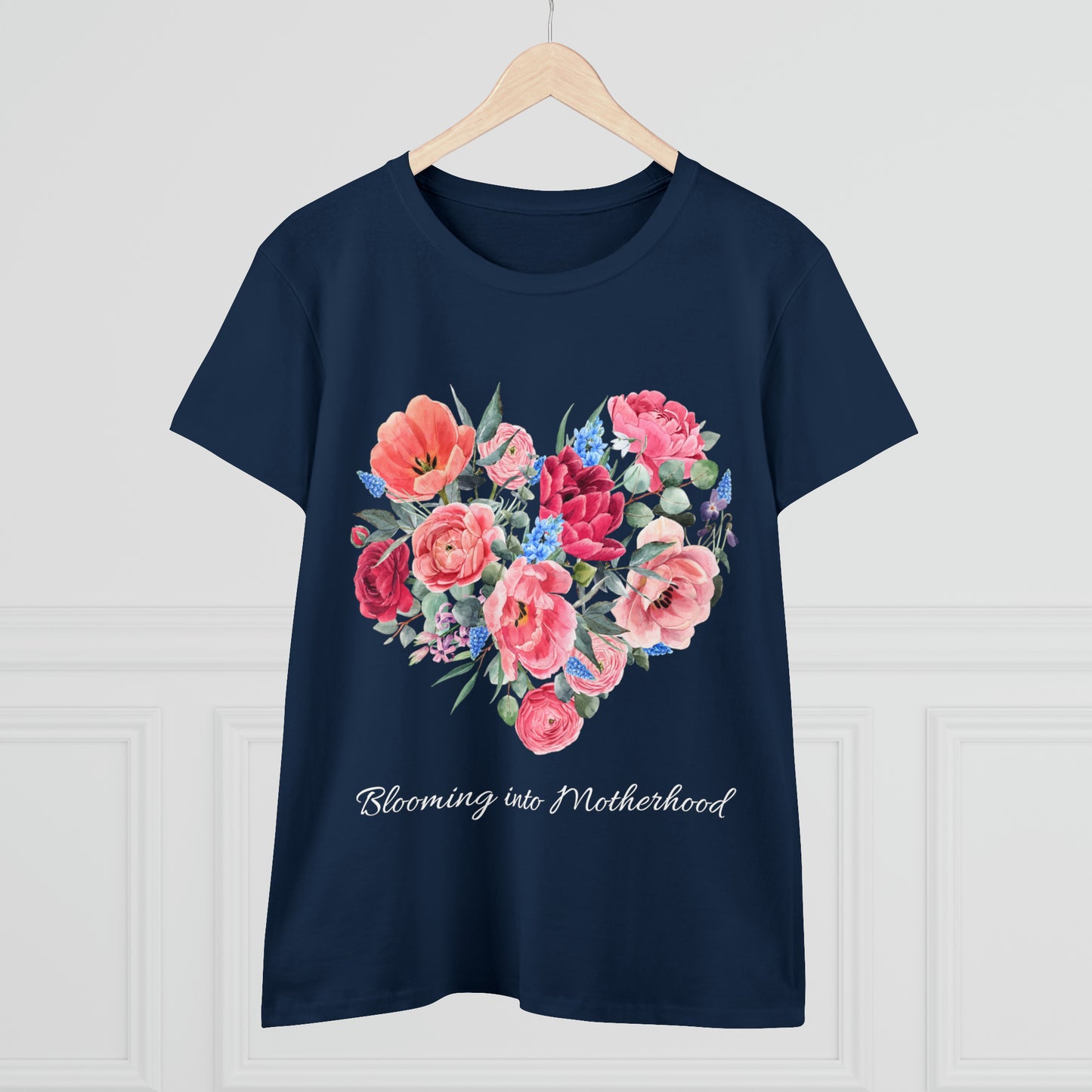 Blooming into Motherhood Cotton Tee 🌸