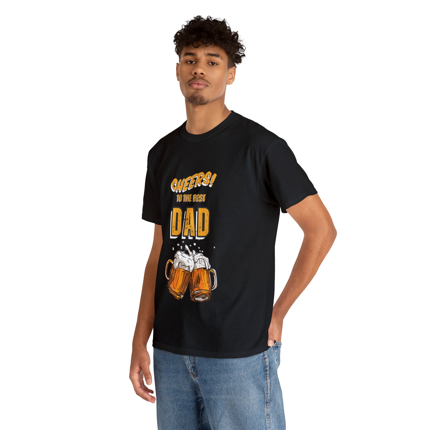 Cheers to the Best Dad Heavy Cotton Tee