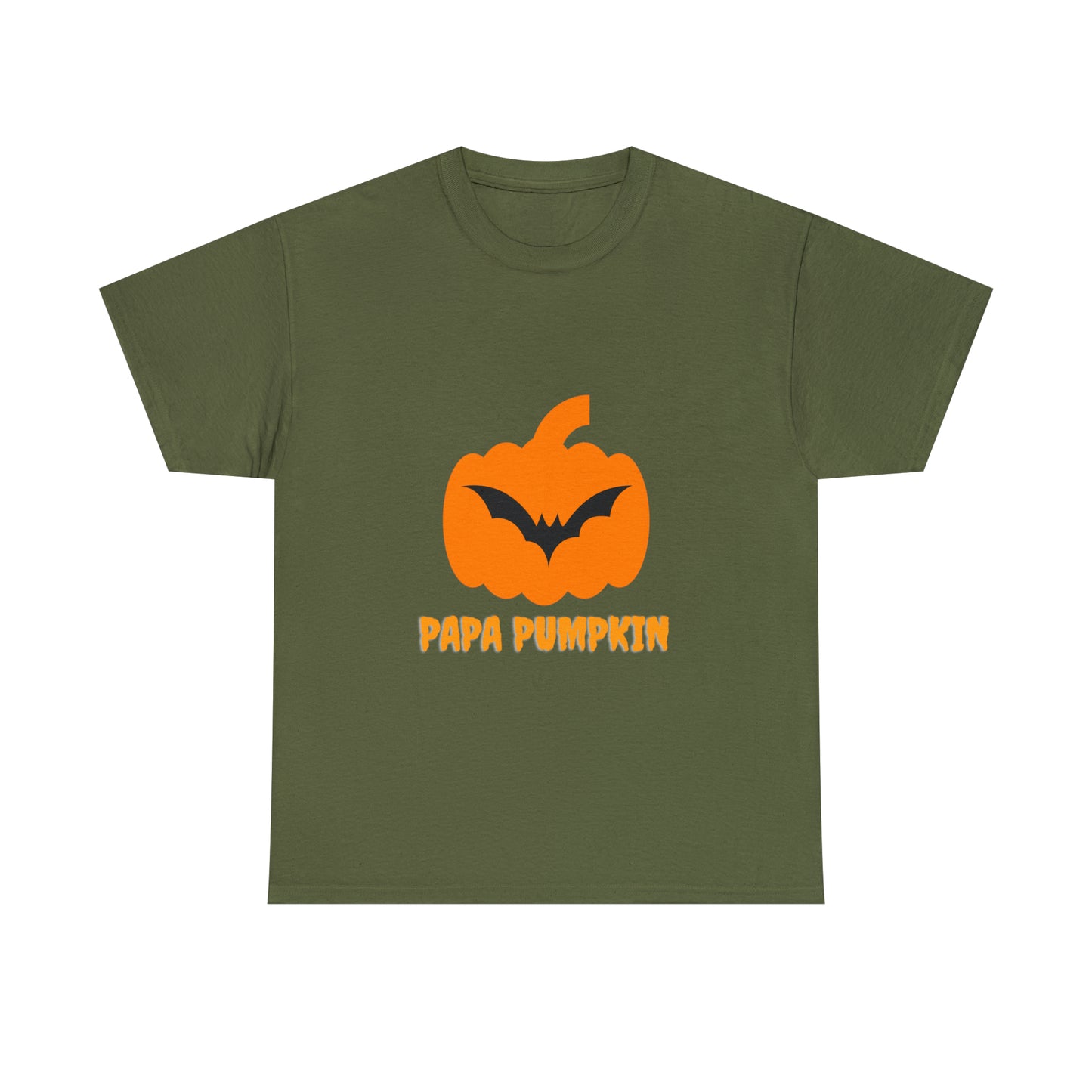 Halloween Pumpkin Heavy Cotton Tee for Dad