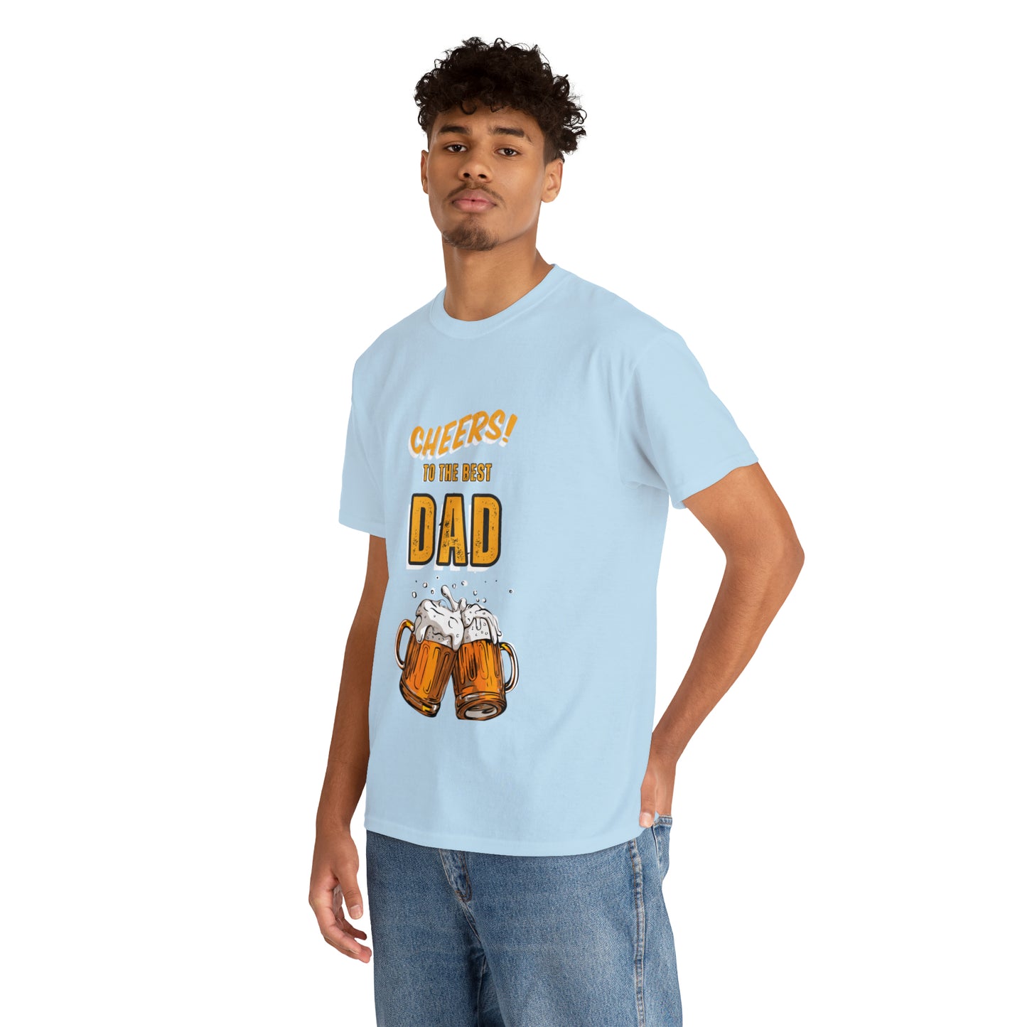 Cheers to the Best Dad Heavy Cotton Tee