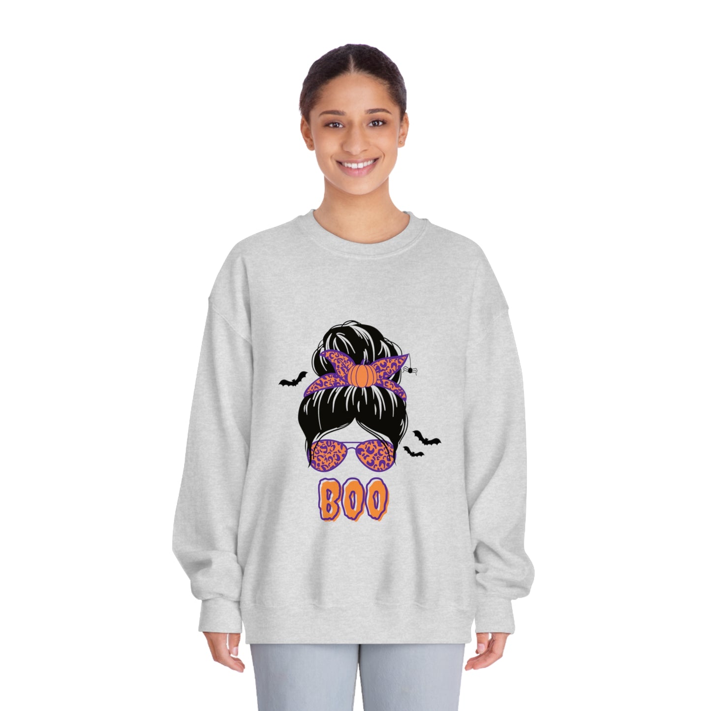 Halloween BOO Crewneck Sweatshirt for Moms