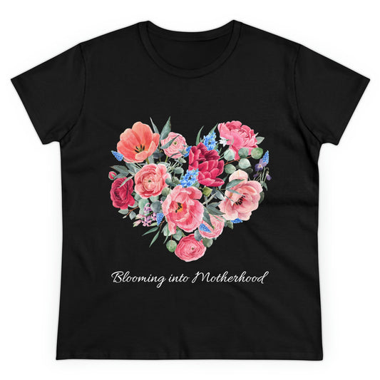 Blooming into Motherhood Cotton Tee 🌸