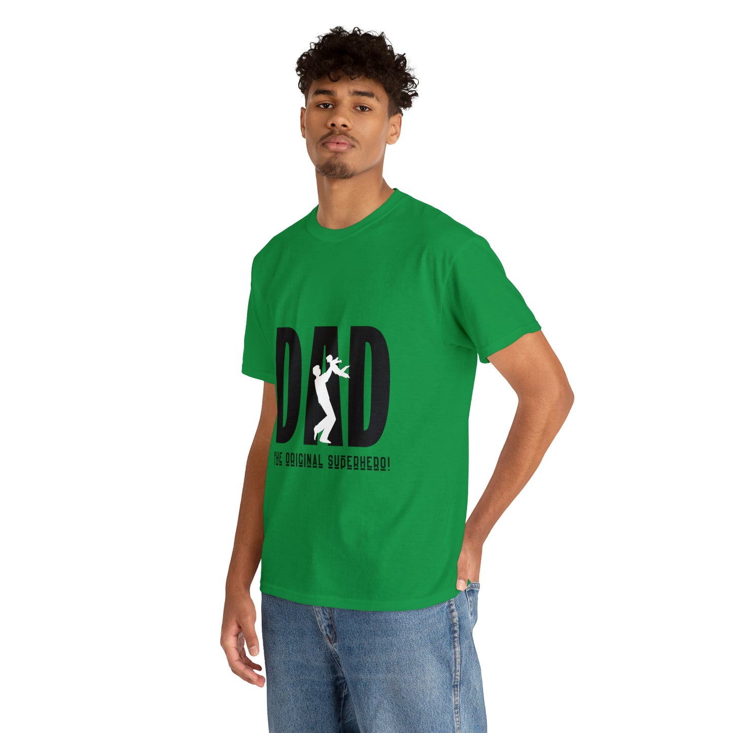 DAD- The Original Super Hero, Heavy Cotton Tee