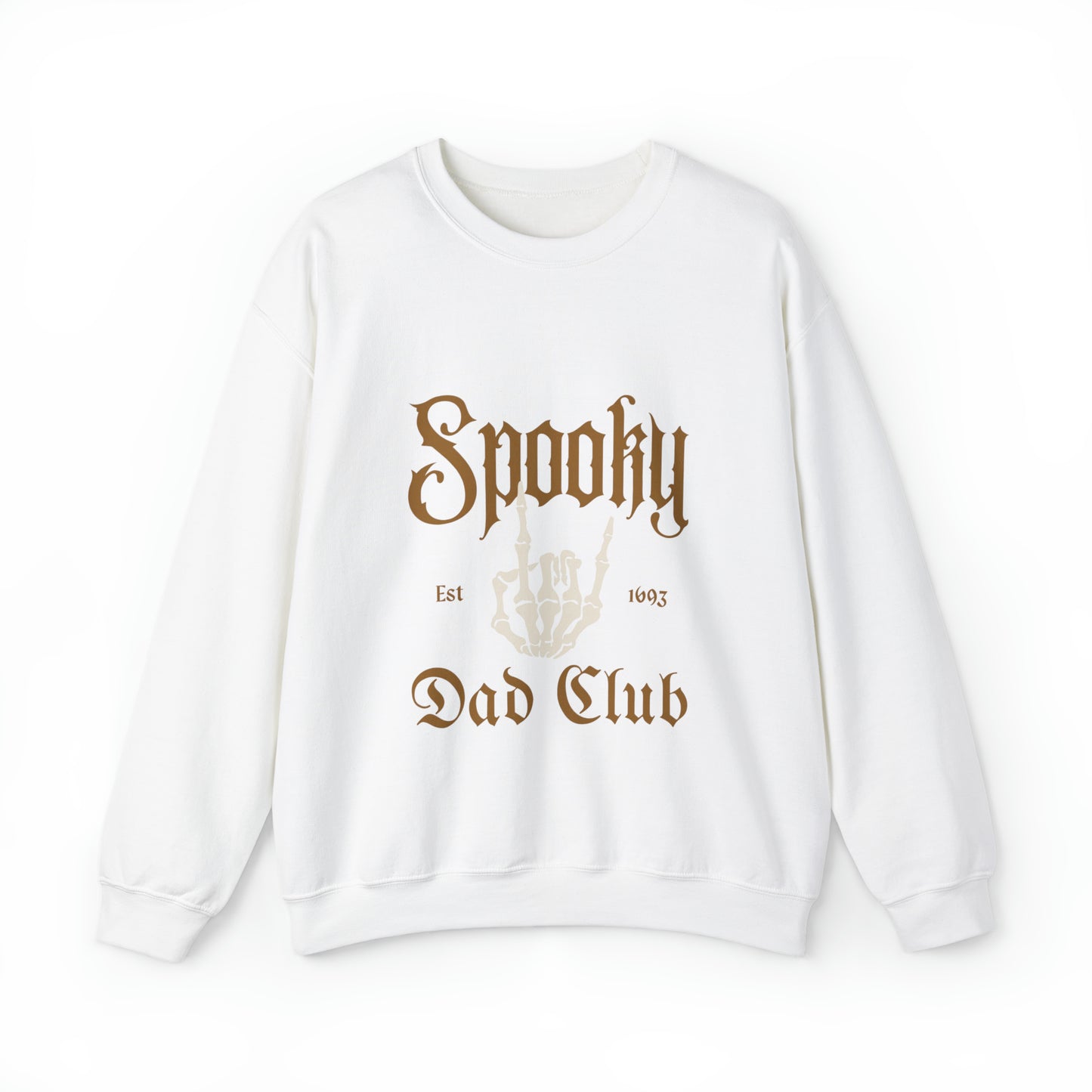 Halloween Crewneck Sweatshirt for Dads with caption Spooky Dad Club