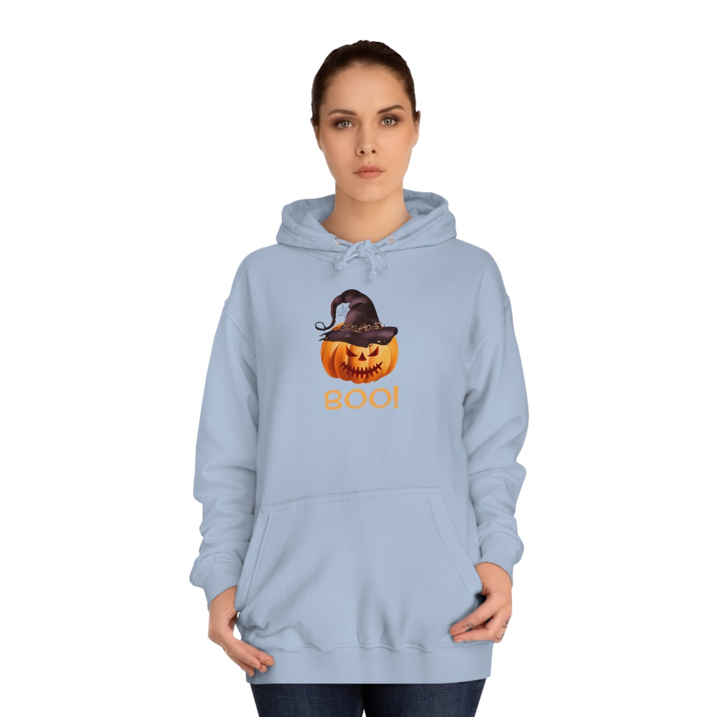 Mama Hoodie with pumpkin face and BOO captioned