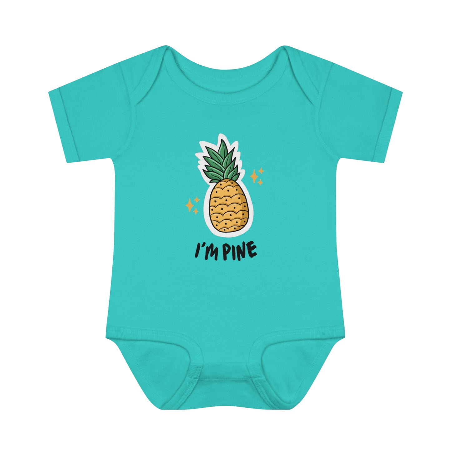 Infant Baby Rib Bodysuit with Pineapple image