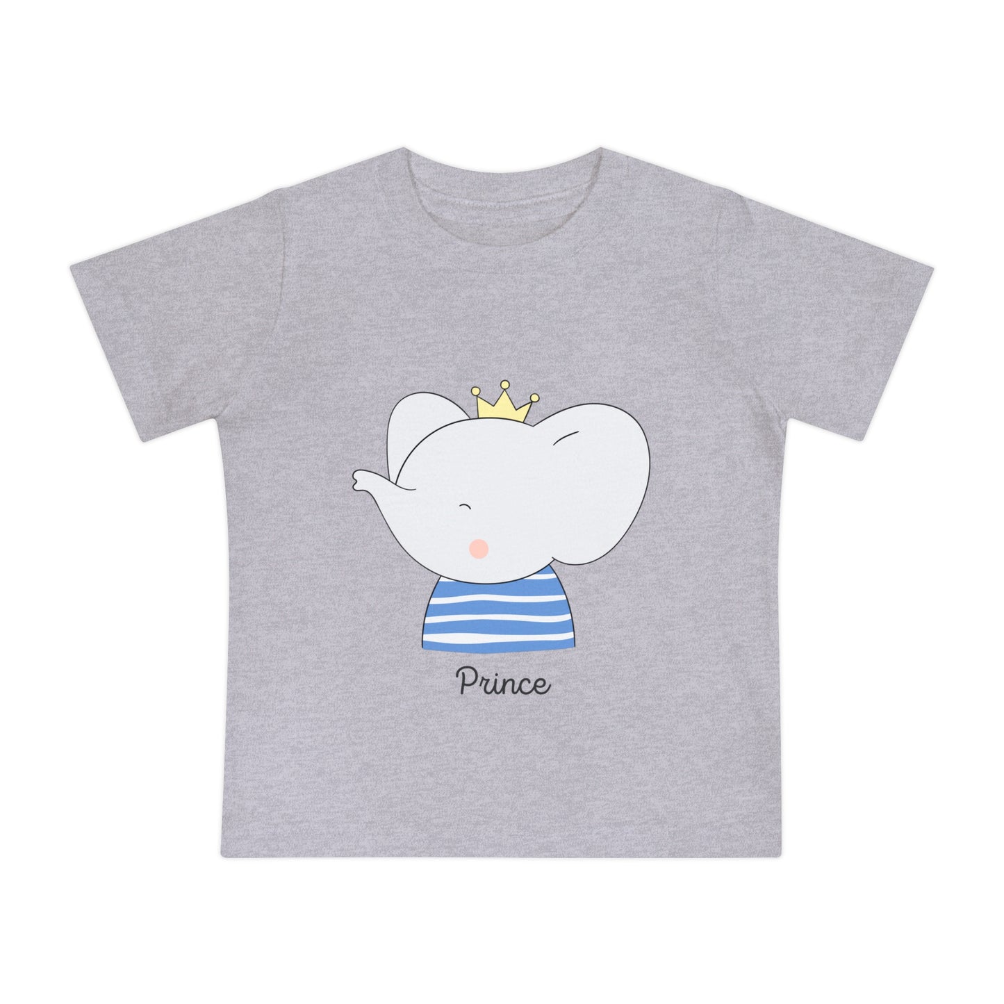 Baby Short Sleeve T-Shirt with Baby Elephant Image