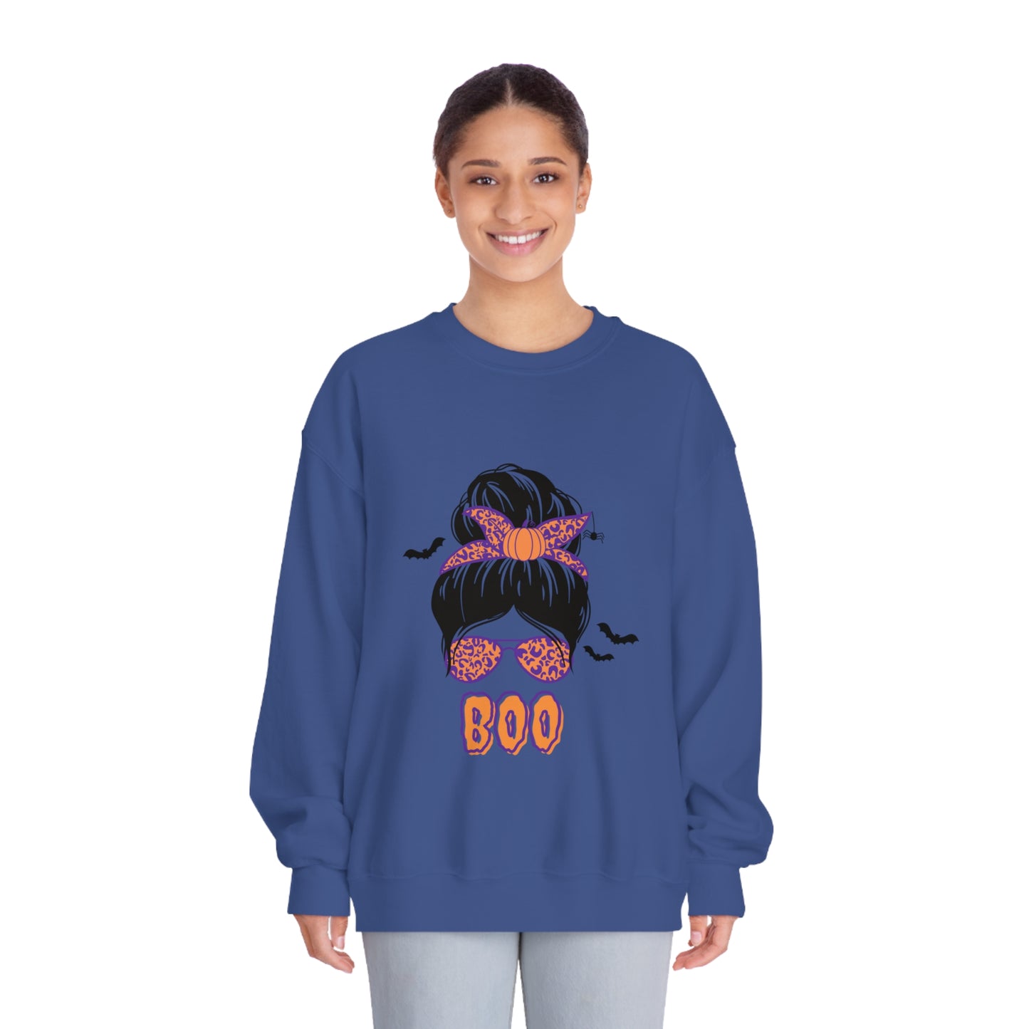 Halloween BOO Crewneck Sweatshirt for Moms