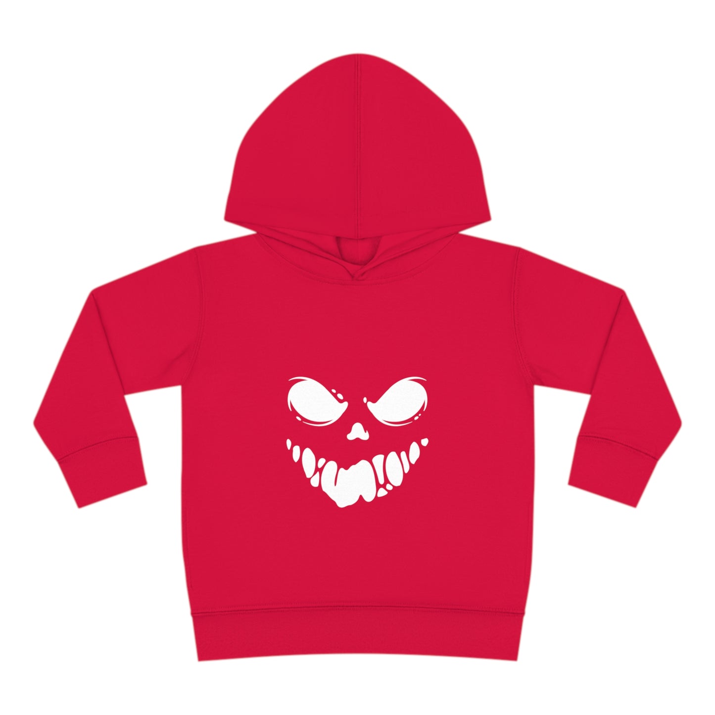 Toddler Pullover Fleece Hoodie with Spooky Face