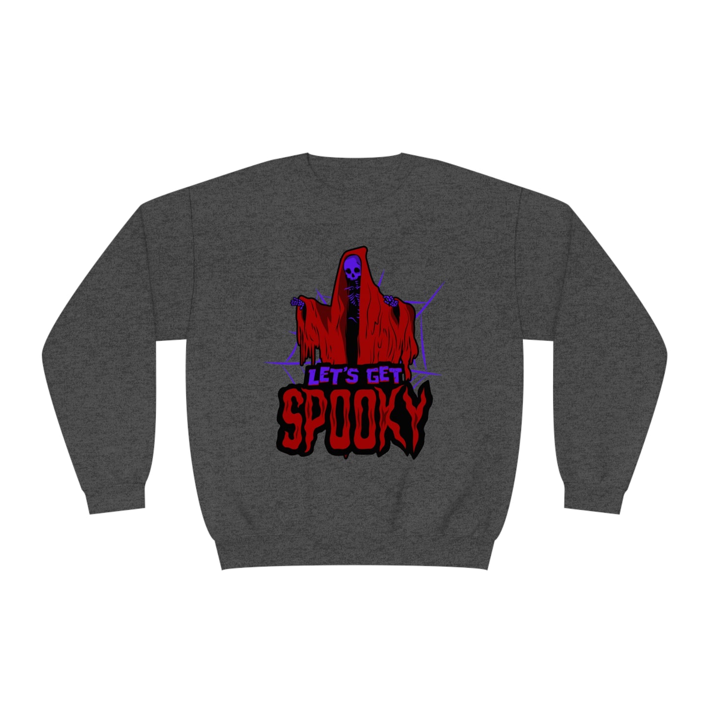 NuBlend® Crewneck Sweatshirt for dad with caption "Let's get spooky"