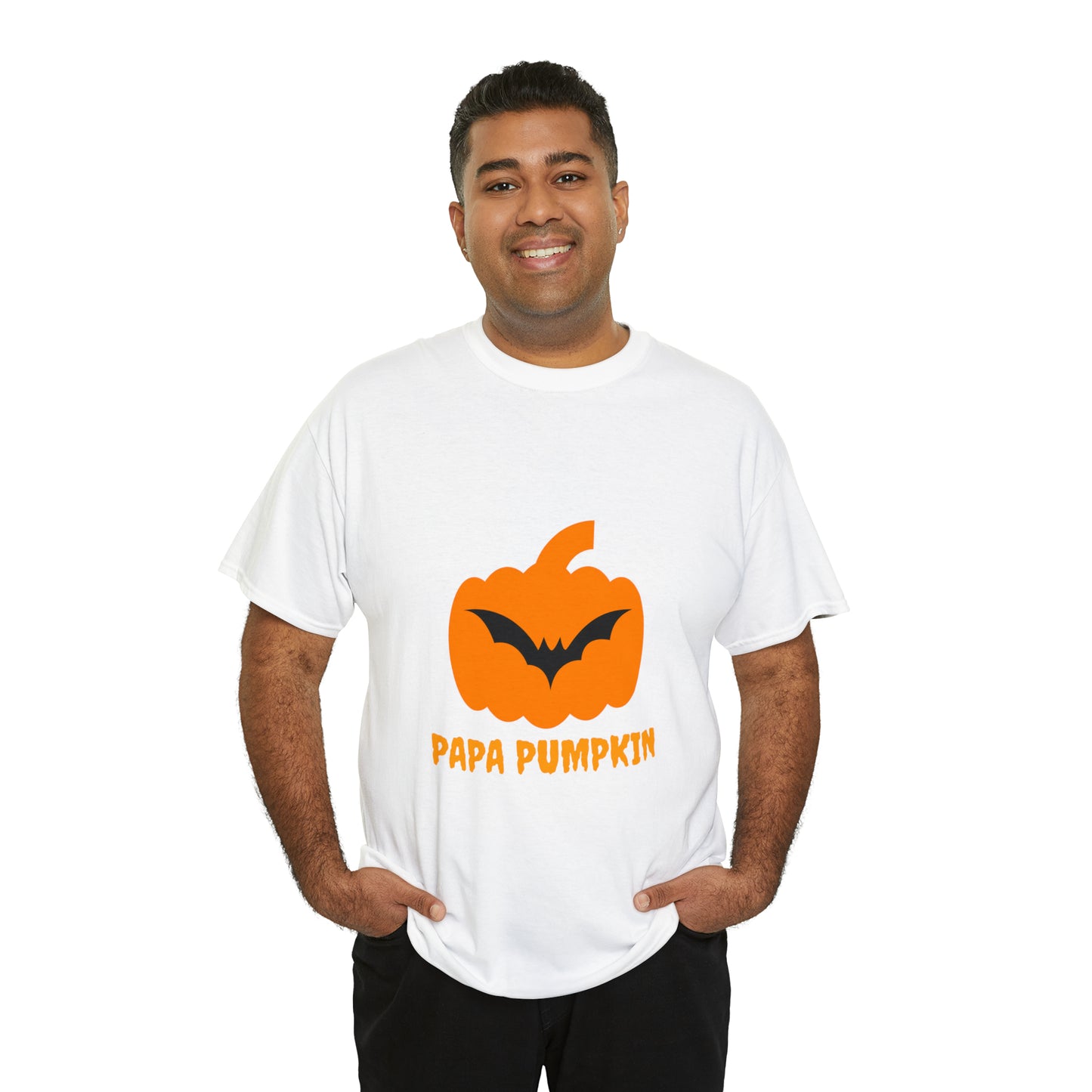 Halloween Pumpkin Heavy Cotton Tee for Dad