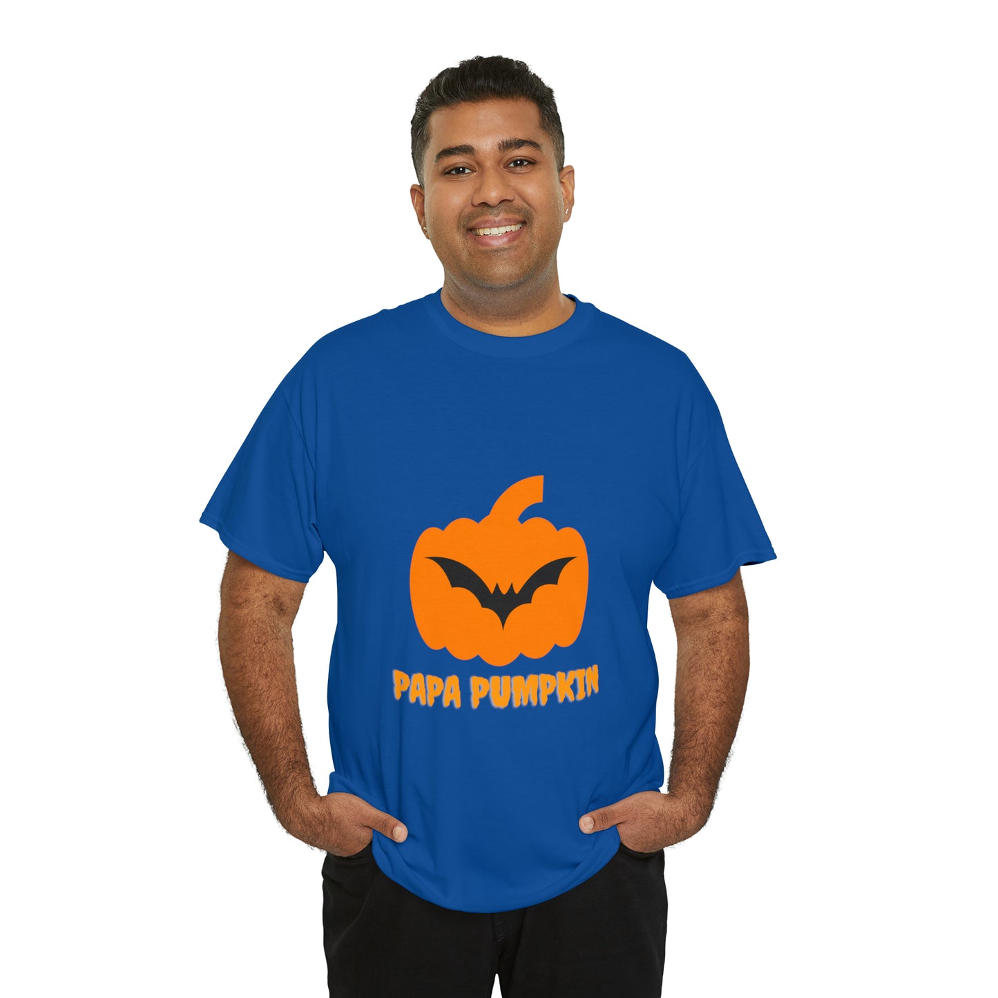 Halloween Pumpkin Heavy Cotton Tee for Dad