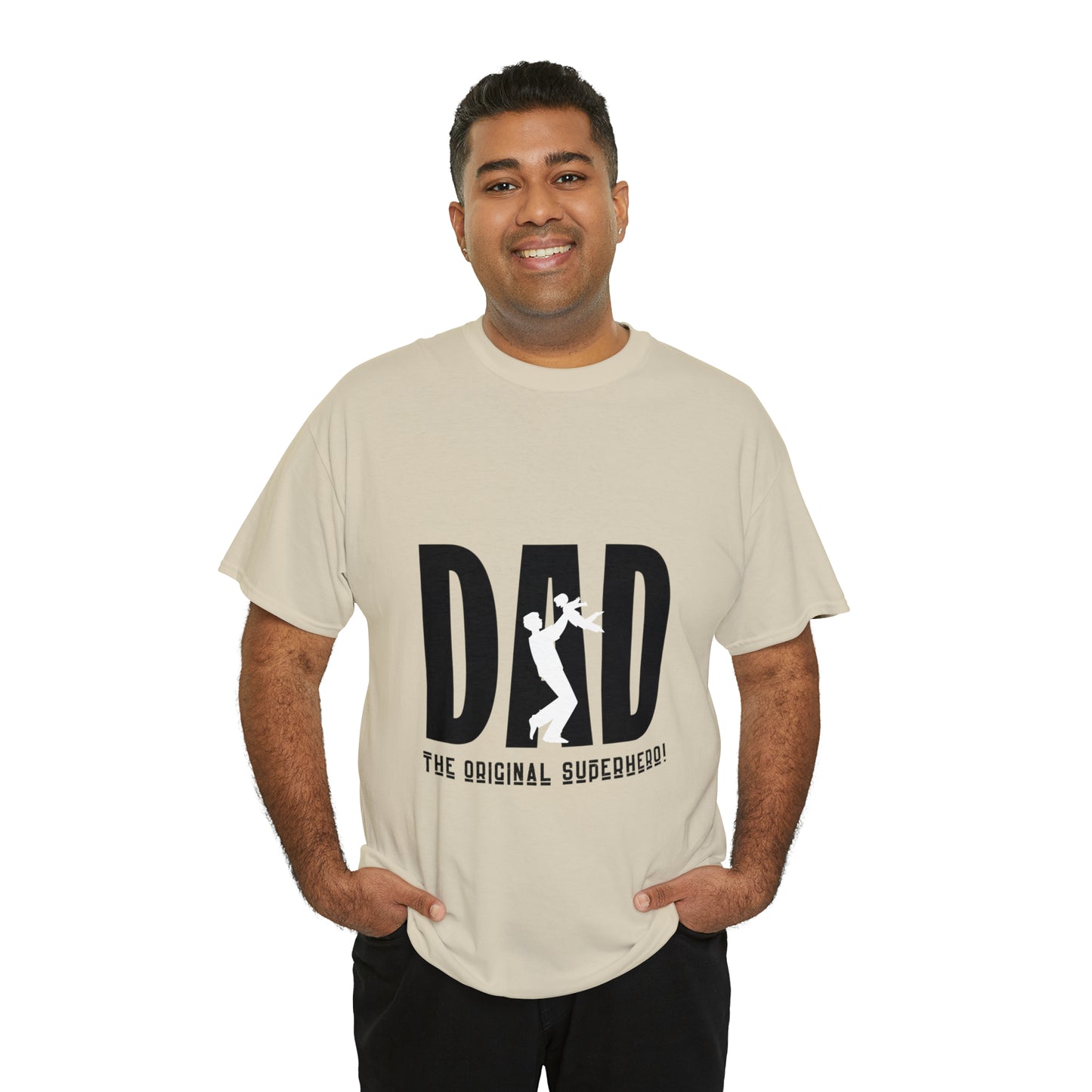 DAD- The Original Super Hero, Heavy Cotton Tee