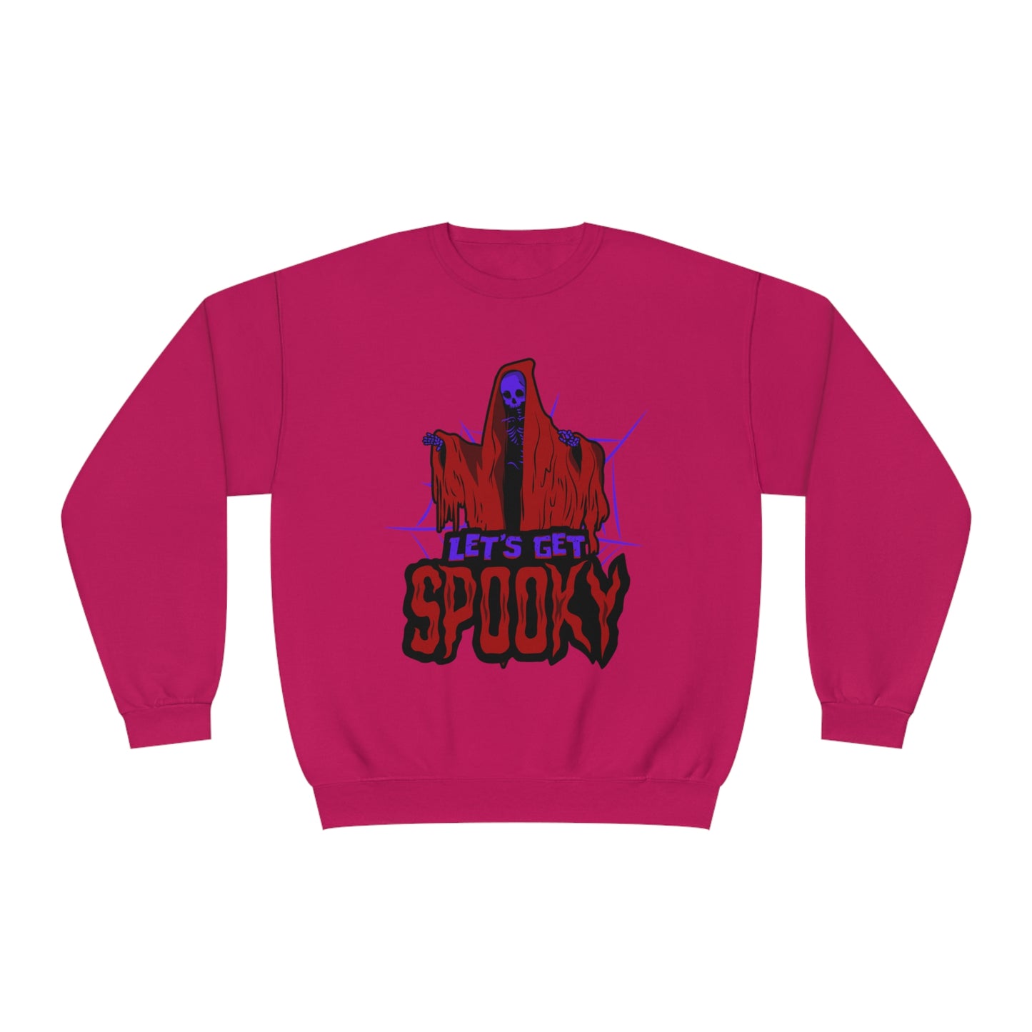 NuBlend® Crewneck Sweatshirt for dad with caption "Let's get spooky"