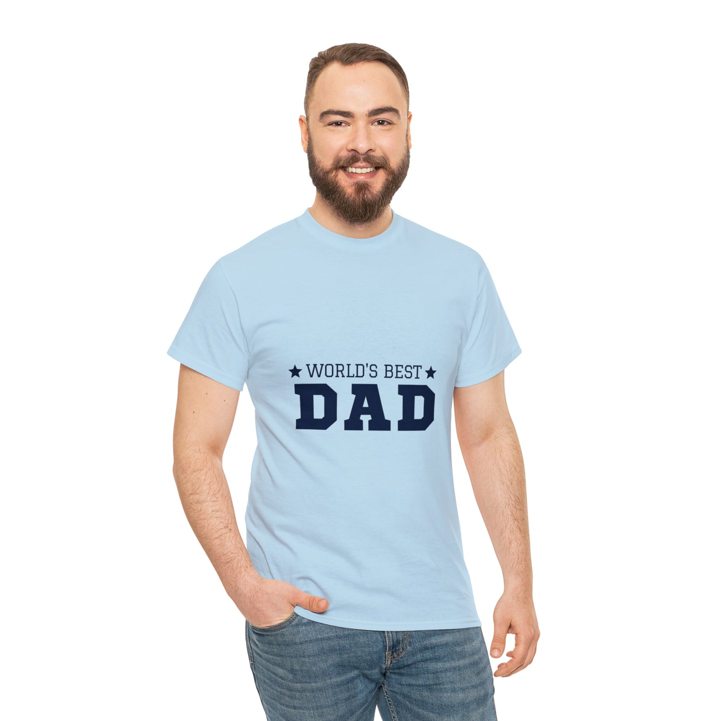 World's Best Dad Heavy Cotton Tee