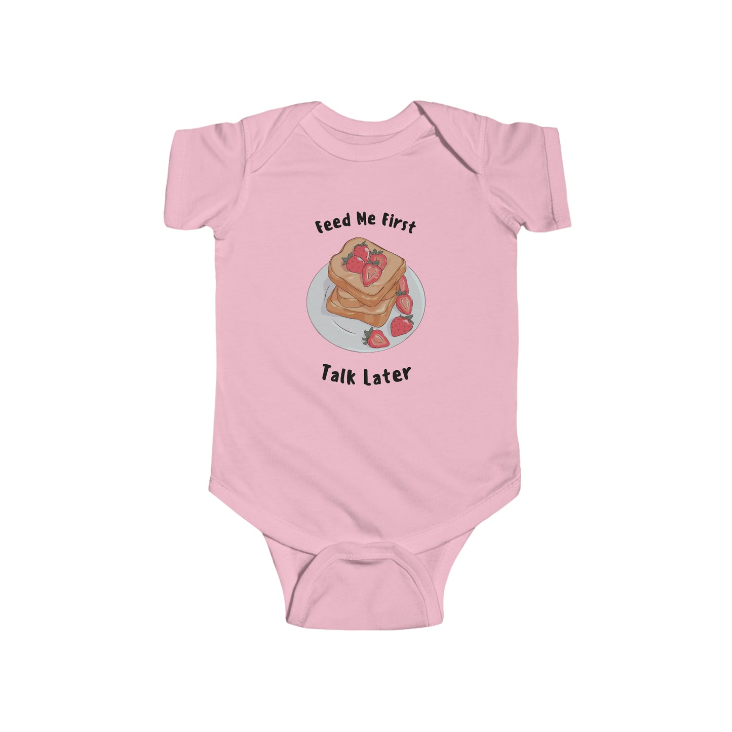 Infant Fine Jersey Bodysuit with delightful food image