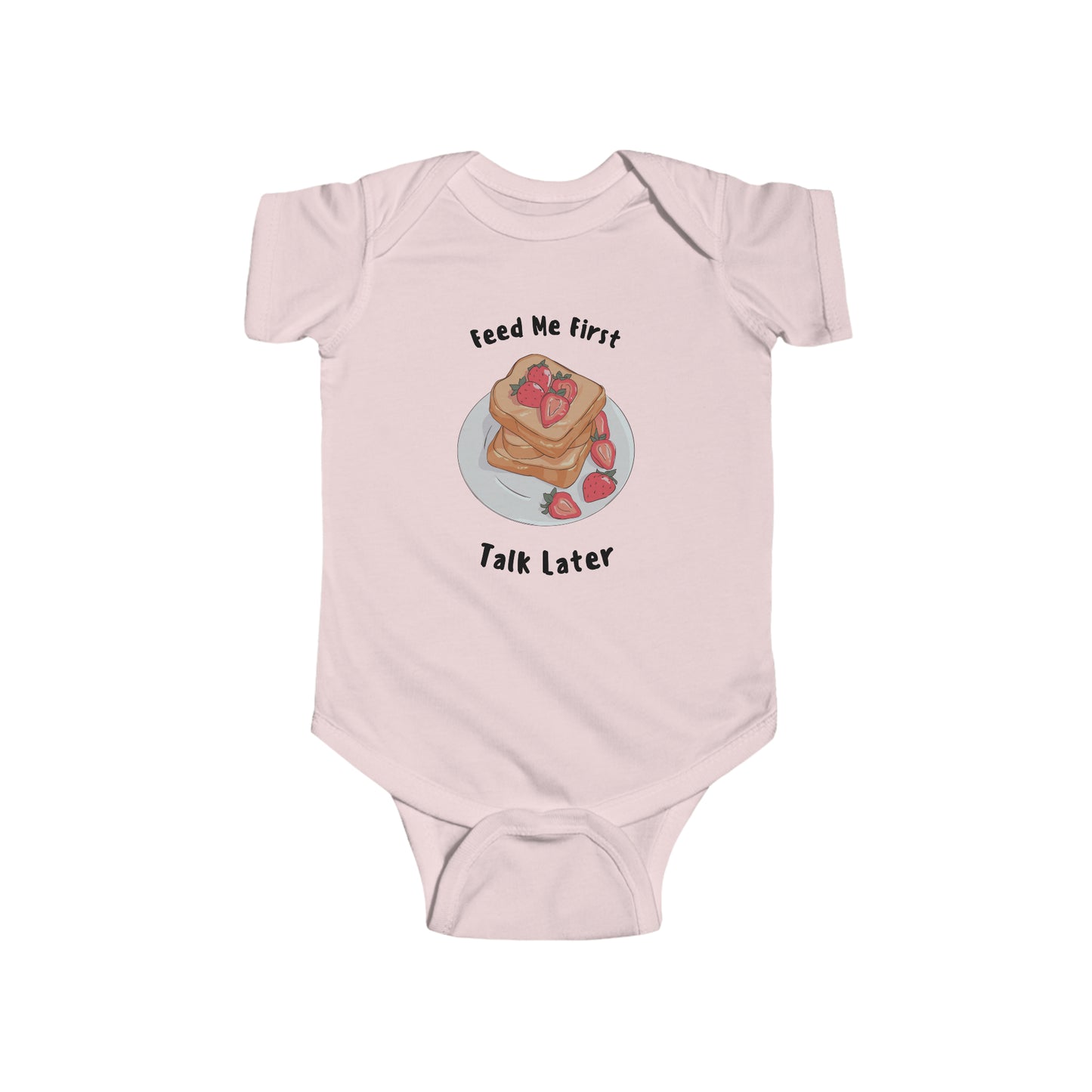 Infant Fine Jersey Bodysuit with delightful food image