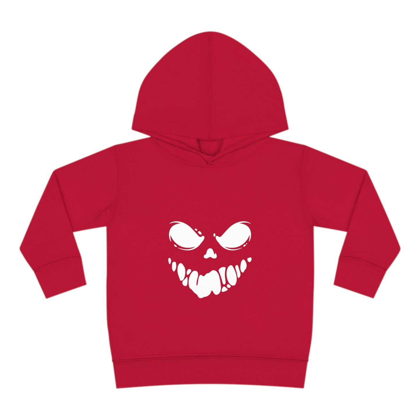 Toddler Pullover Fleece Hoodie with Spooky Face