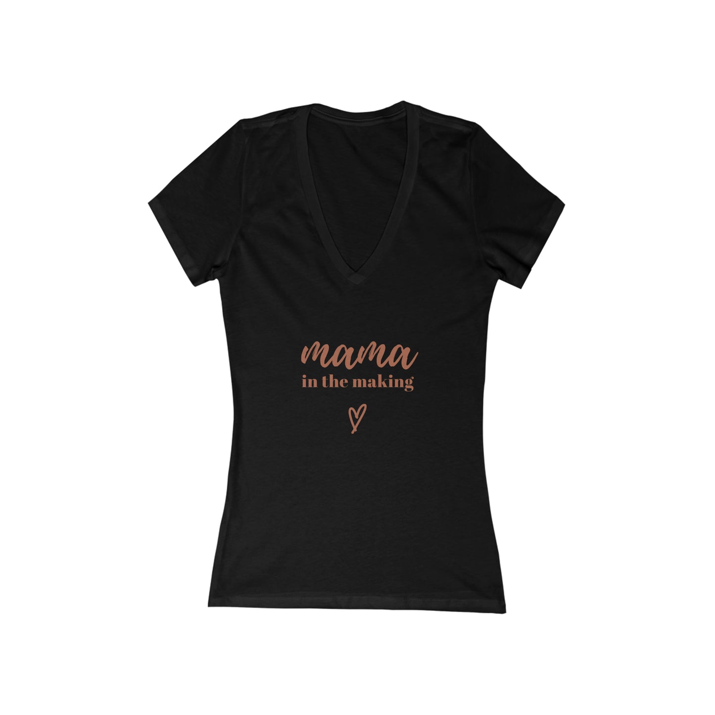 Mamma in the Making  Short Sleeve Deep V-Neck Tee