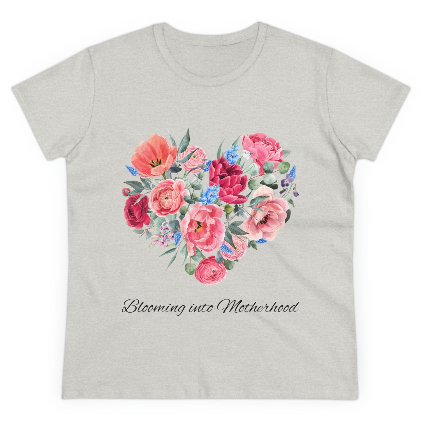 Blooming into Motherhood Cotton Tee 🌸