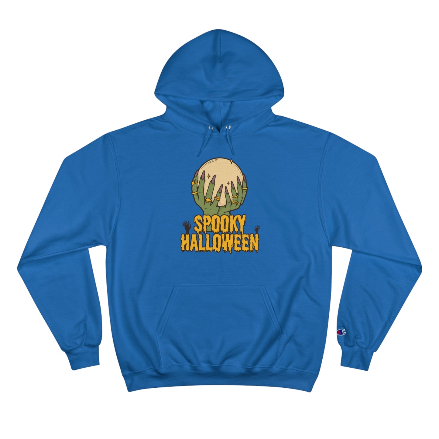 Hooded sweatshirt for dads with caption Spooky Halloween