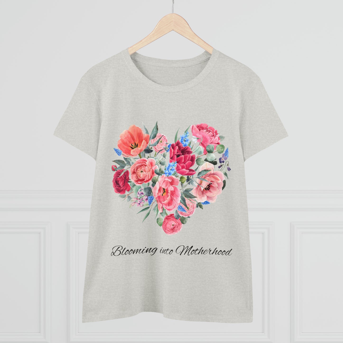 Blooming into Motherhood Cotton Tee 🌸