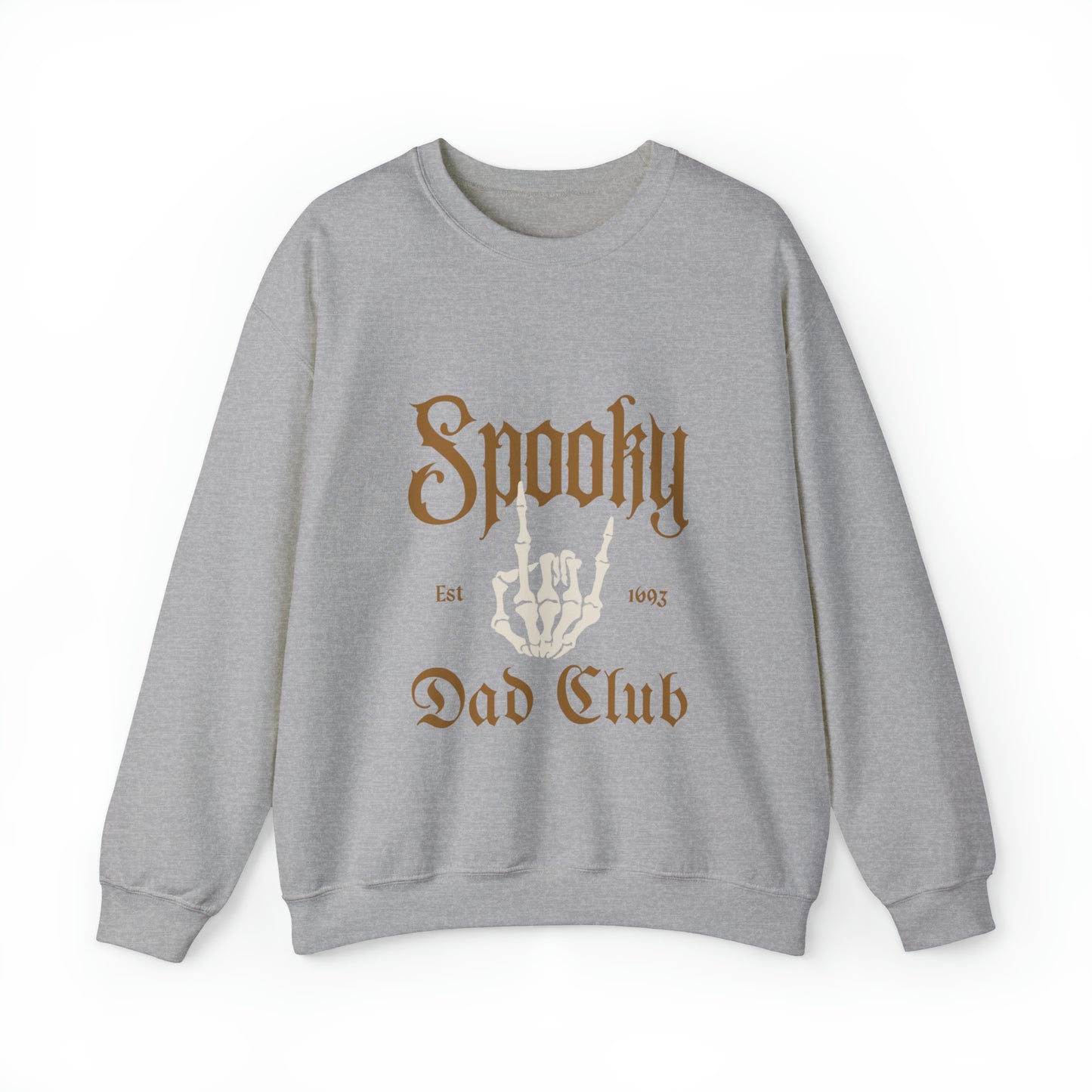 Halloween Crewneck Sweatshirt for Dads with caption Spooky Dad Club