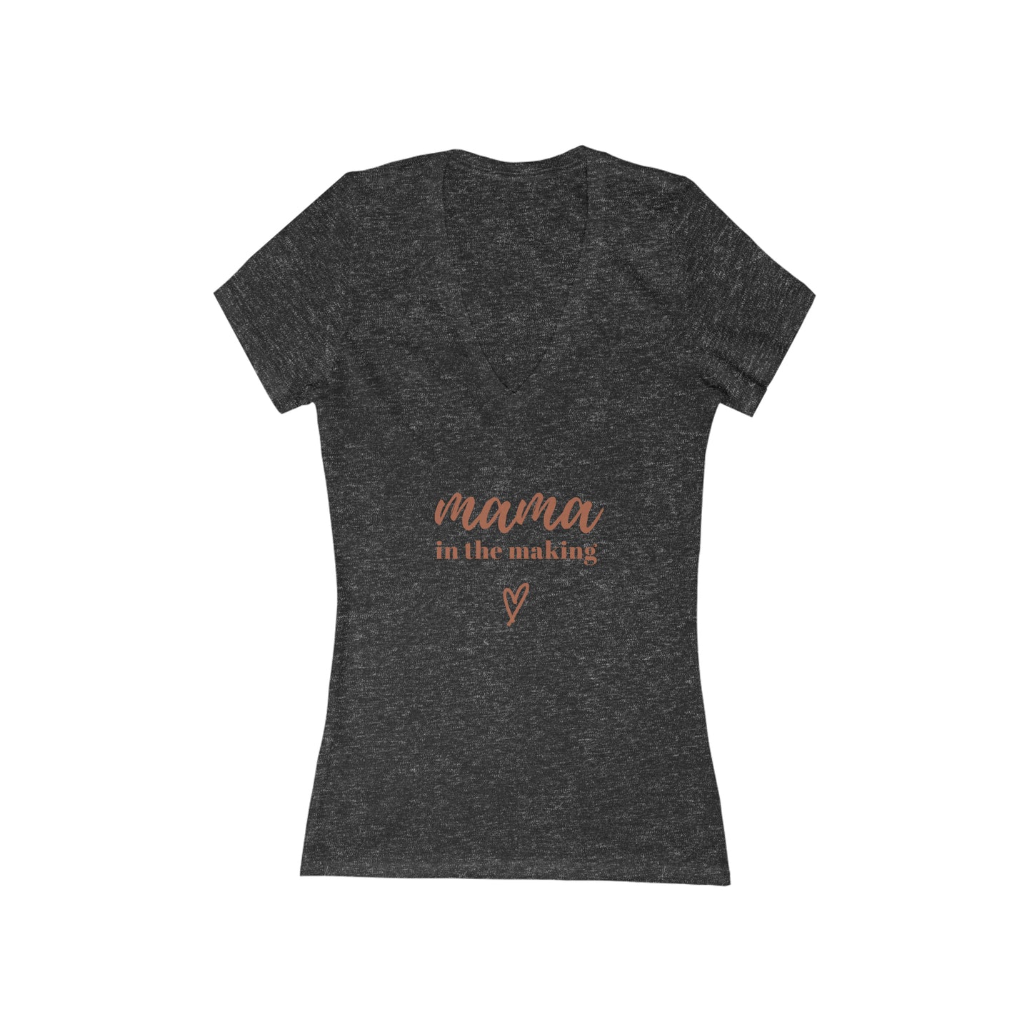 Mamma in the Making  Short Sleeve Deep V-Neck Tee