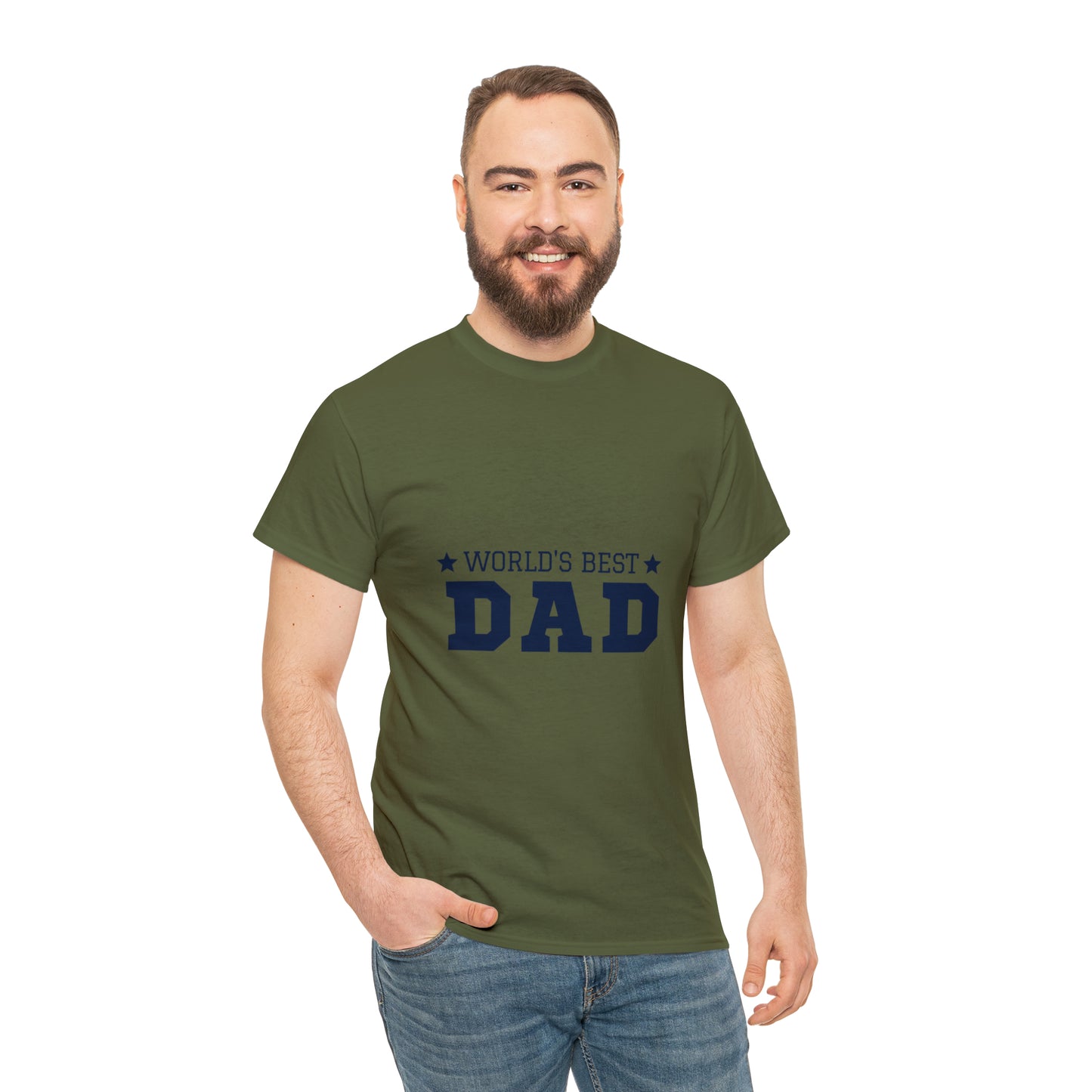 World's Best Dad Heavy Cotton Tee