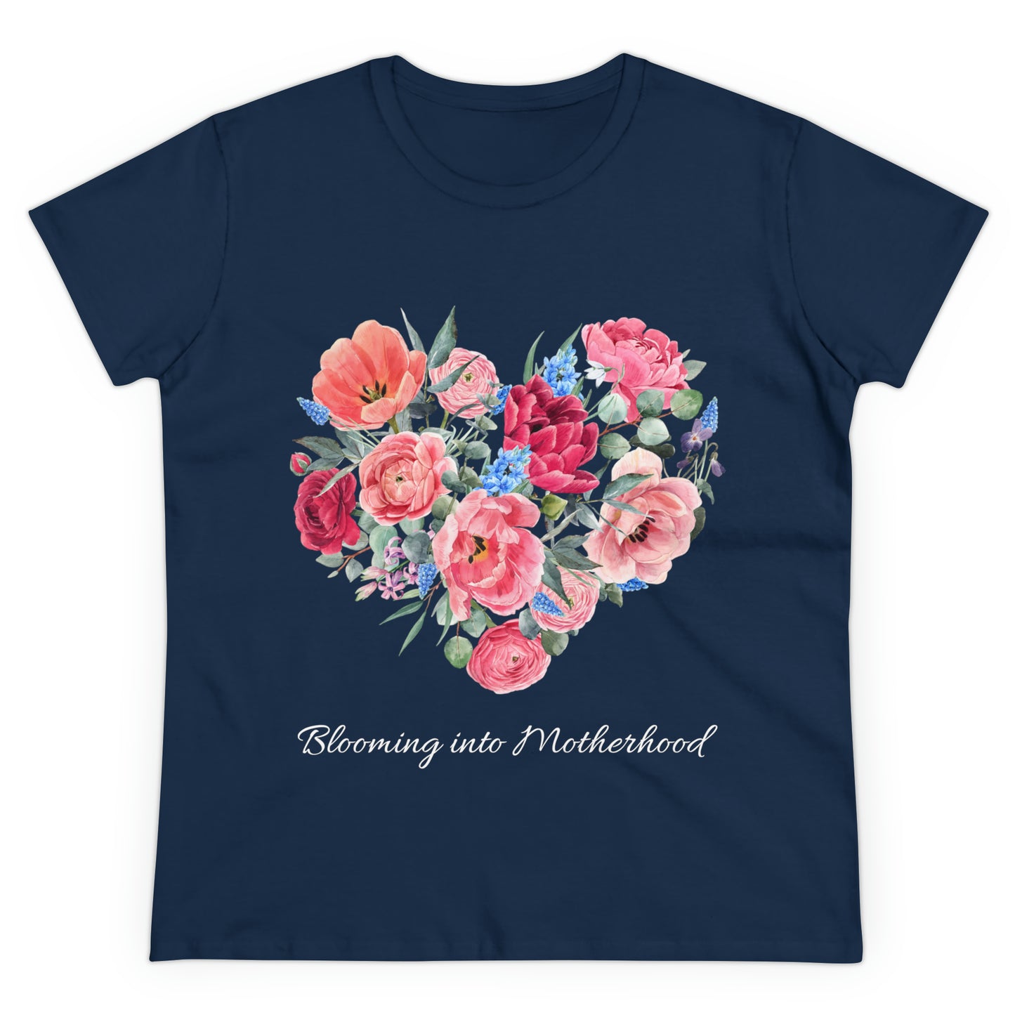 Blooming into Motherhood Cotton Tee 🌸