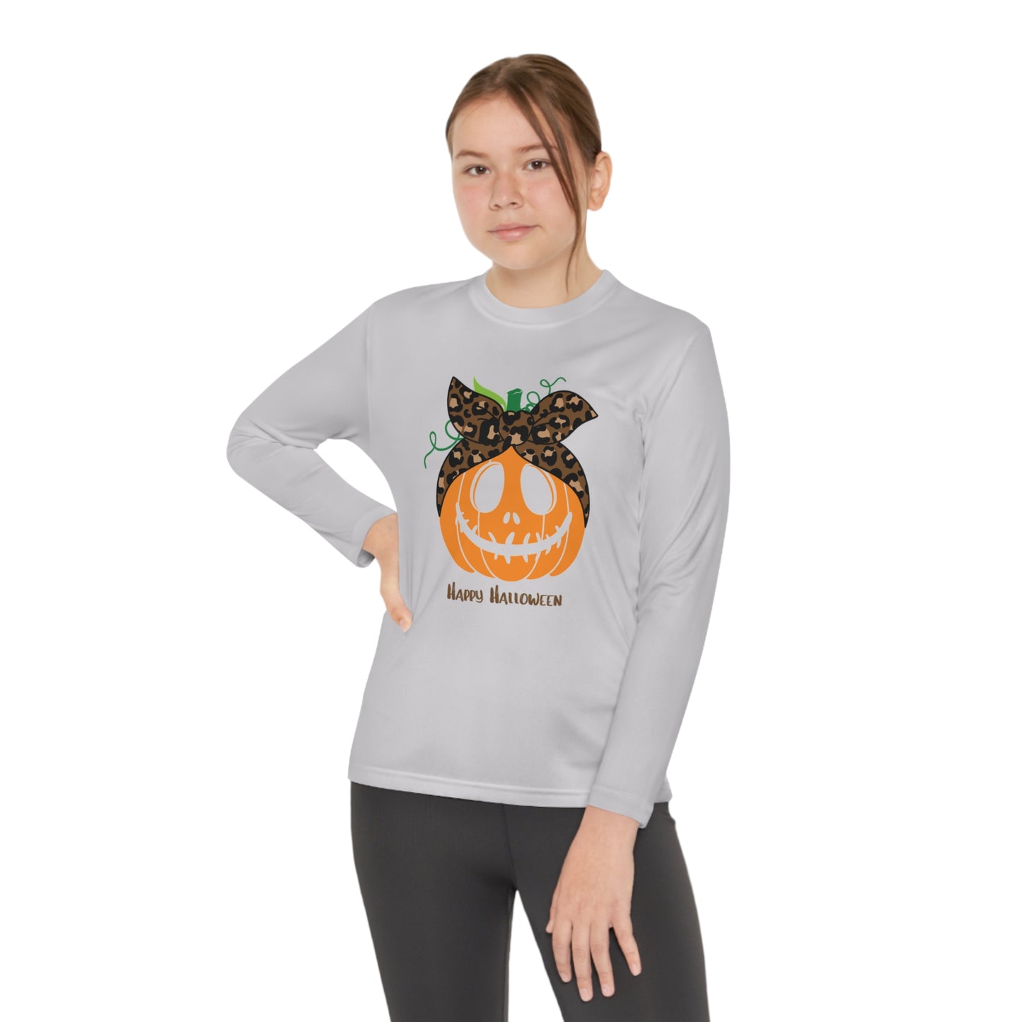 Halloween Pumpkin Long Sleeve Competitor Tee