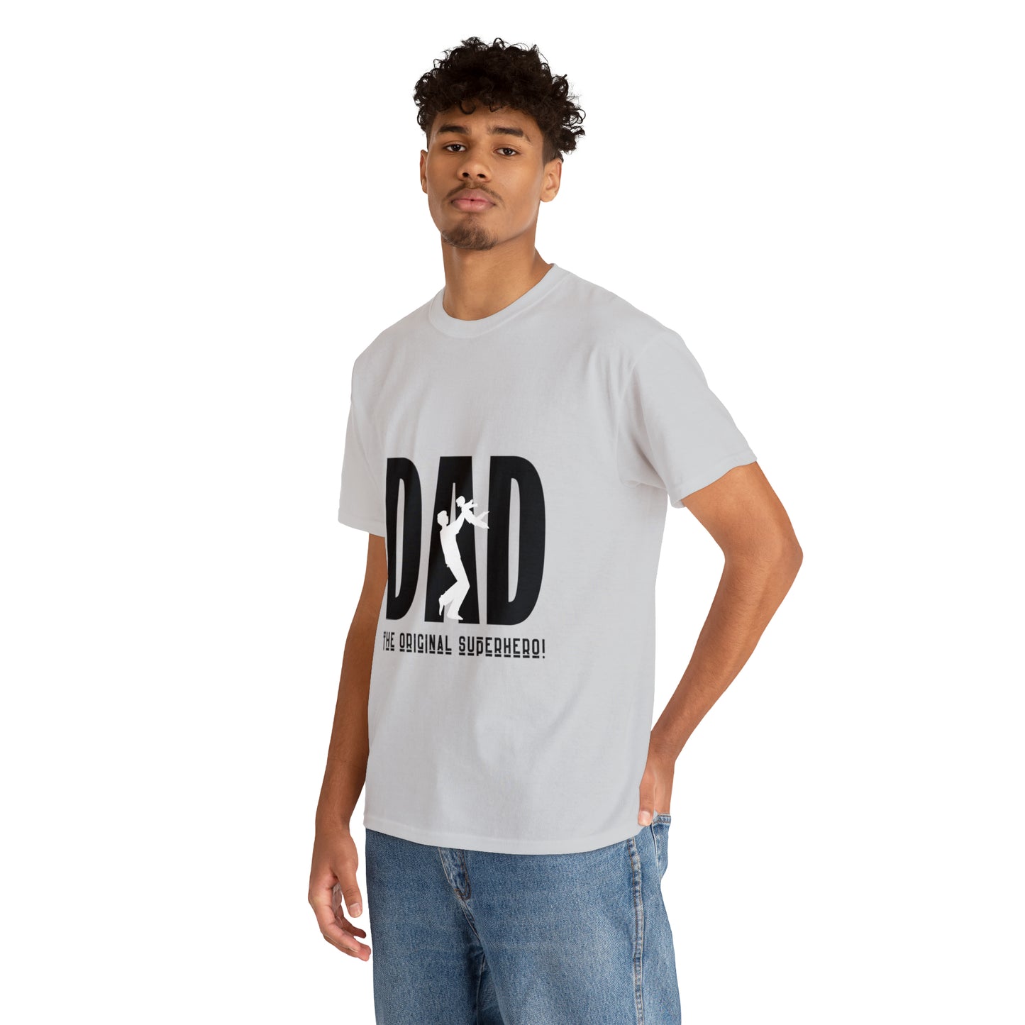 DAD- The Original Super Hero, Heavy Cotton Tee