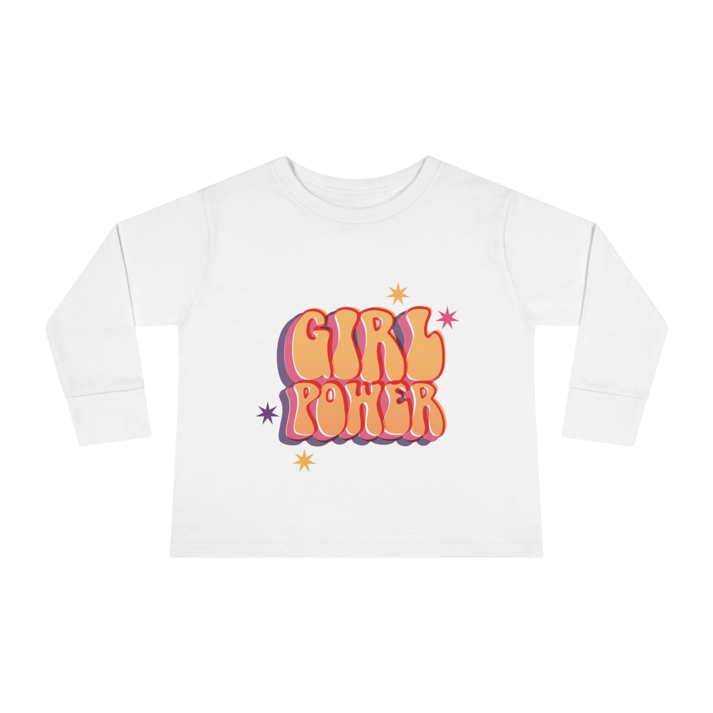 Baby Girl Long Sleeve Tee with caption - Girl Power