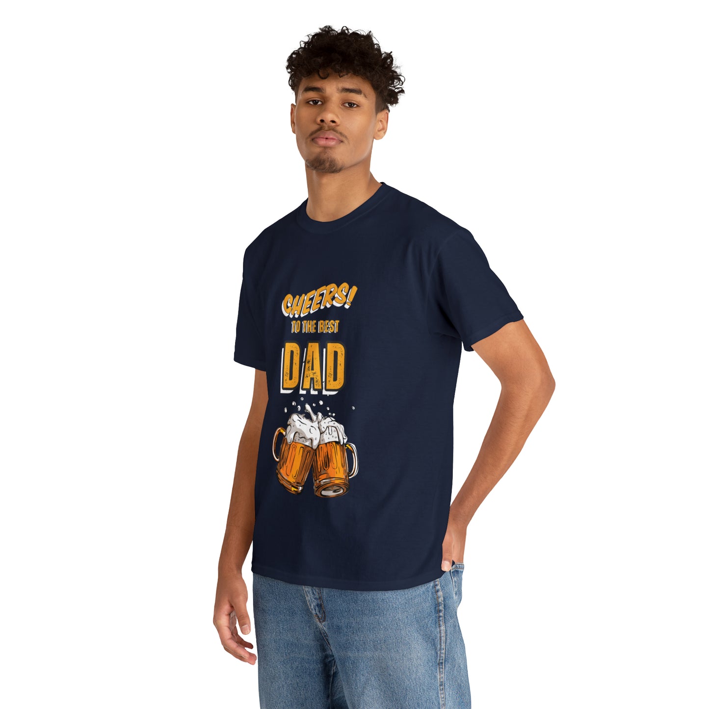 Cheers to the Best Dad Heavy Cotton Tee