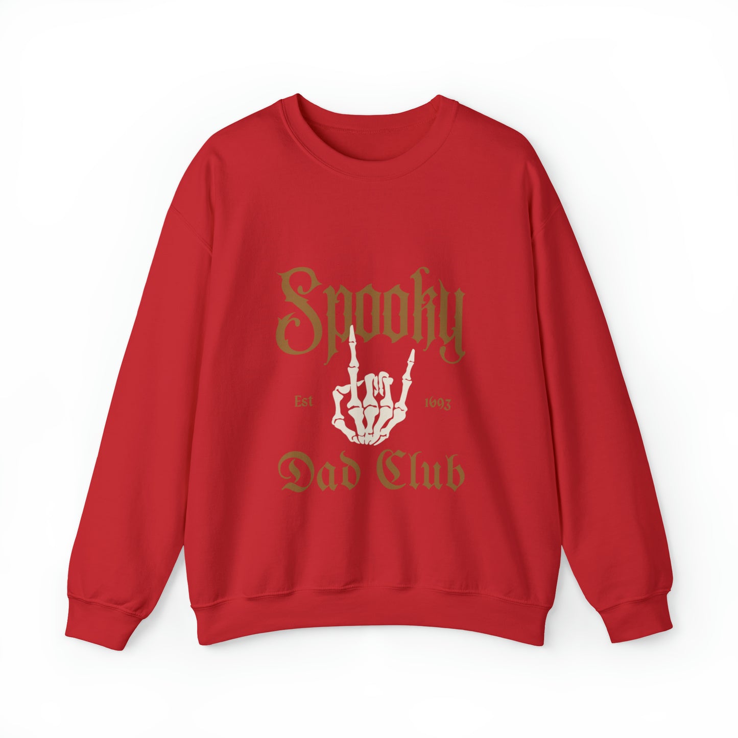 Halloween Crewneck Sweatshirt for Dads with caption Spooky Dad Club